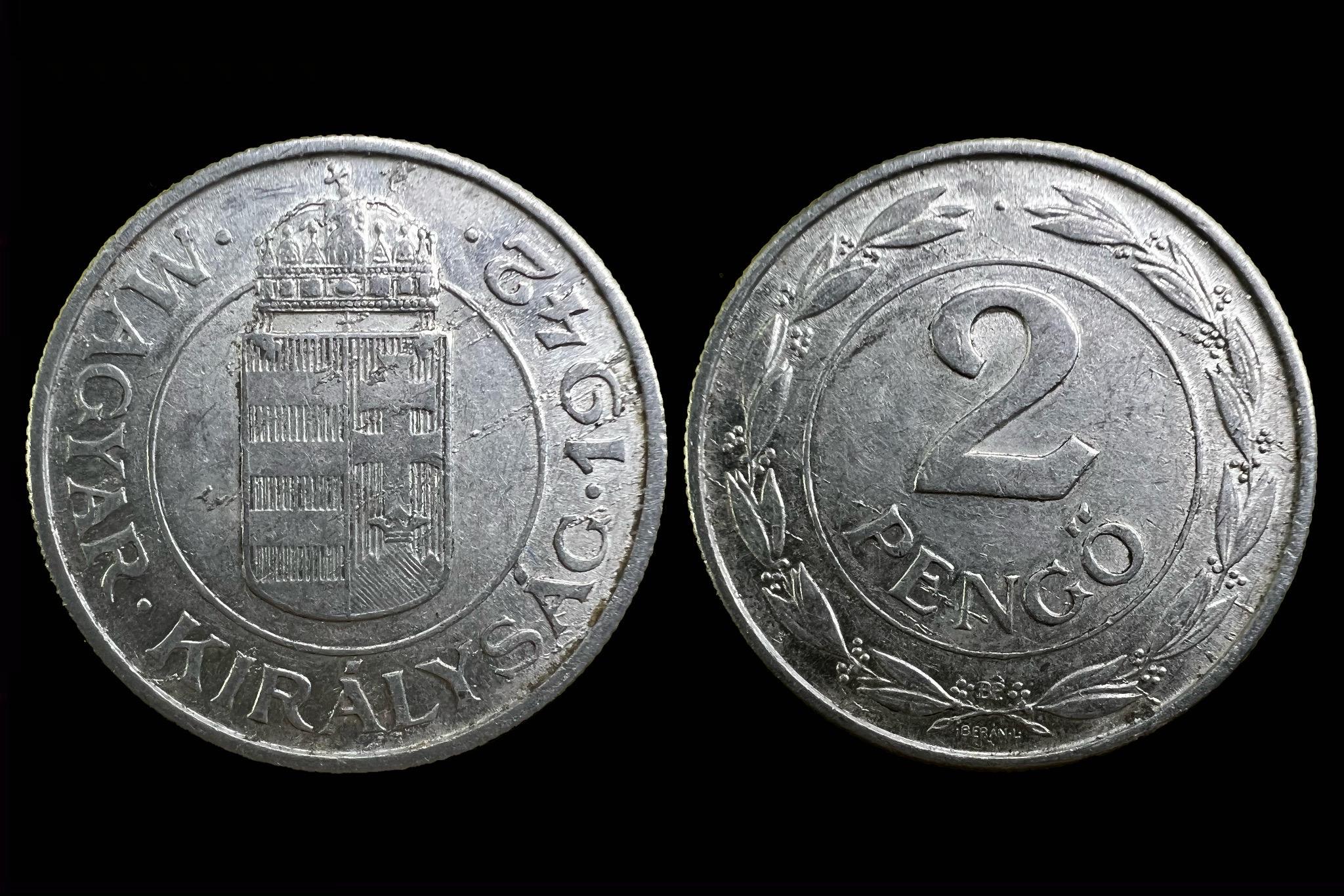 (1942) 2 pengő Adamo P7.4 