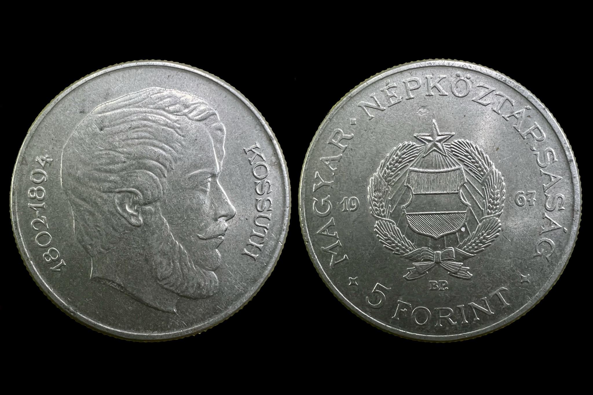 (1967) Kossuth 5 forint Adamo F8.2 