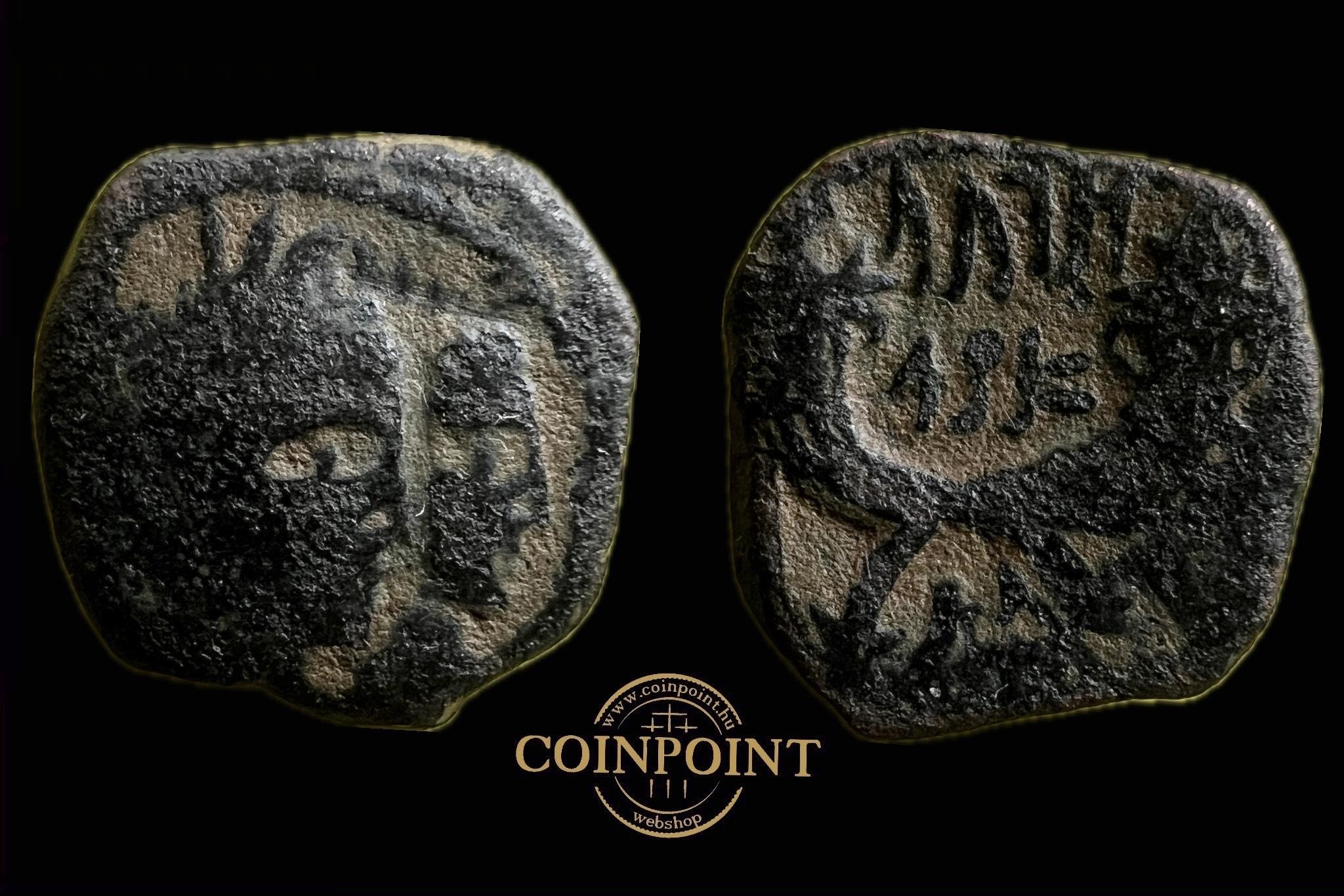 Nabateusok Petra IV.Aretas I.Shaqilath  Æ  (i.e.9-i.sz.40) Petra Meshorer, Nabataea 114 