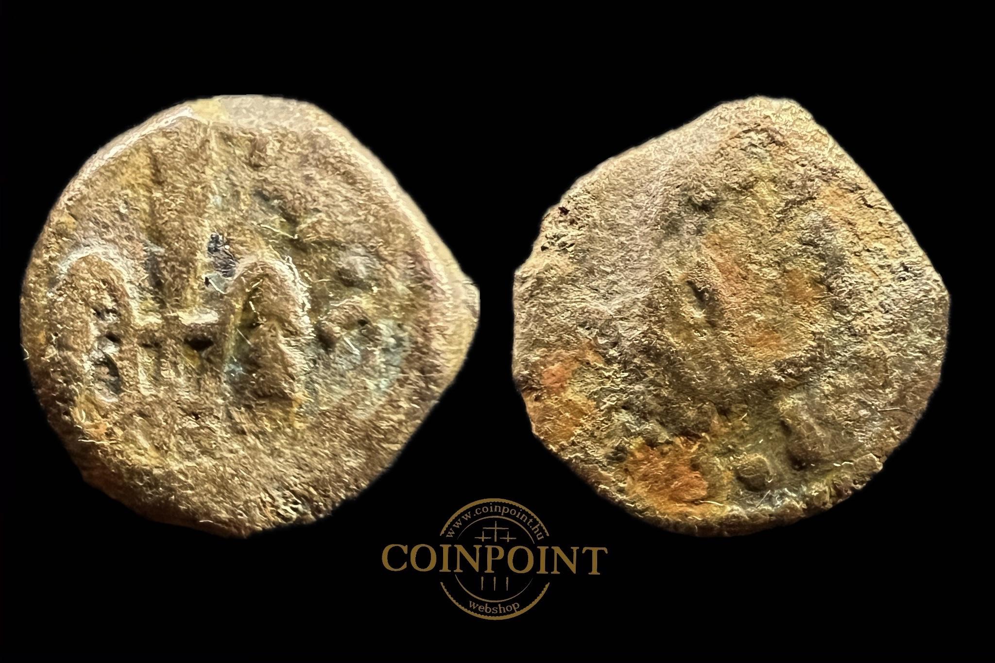 Judea Pontius Pilatus Prutah (i.sz.26-36) Jeruzsálem Hendin 6370 Tiberius uralkodása idején 