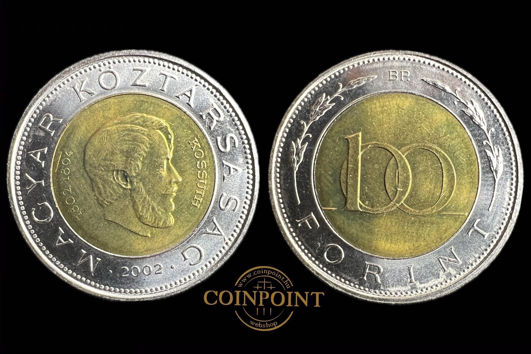 Kossuth Magyar Köztársaság  100 Forint  2002  BP  Adamo FOEM1  aUNC KÖTŐJEL NÉLKÜL  