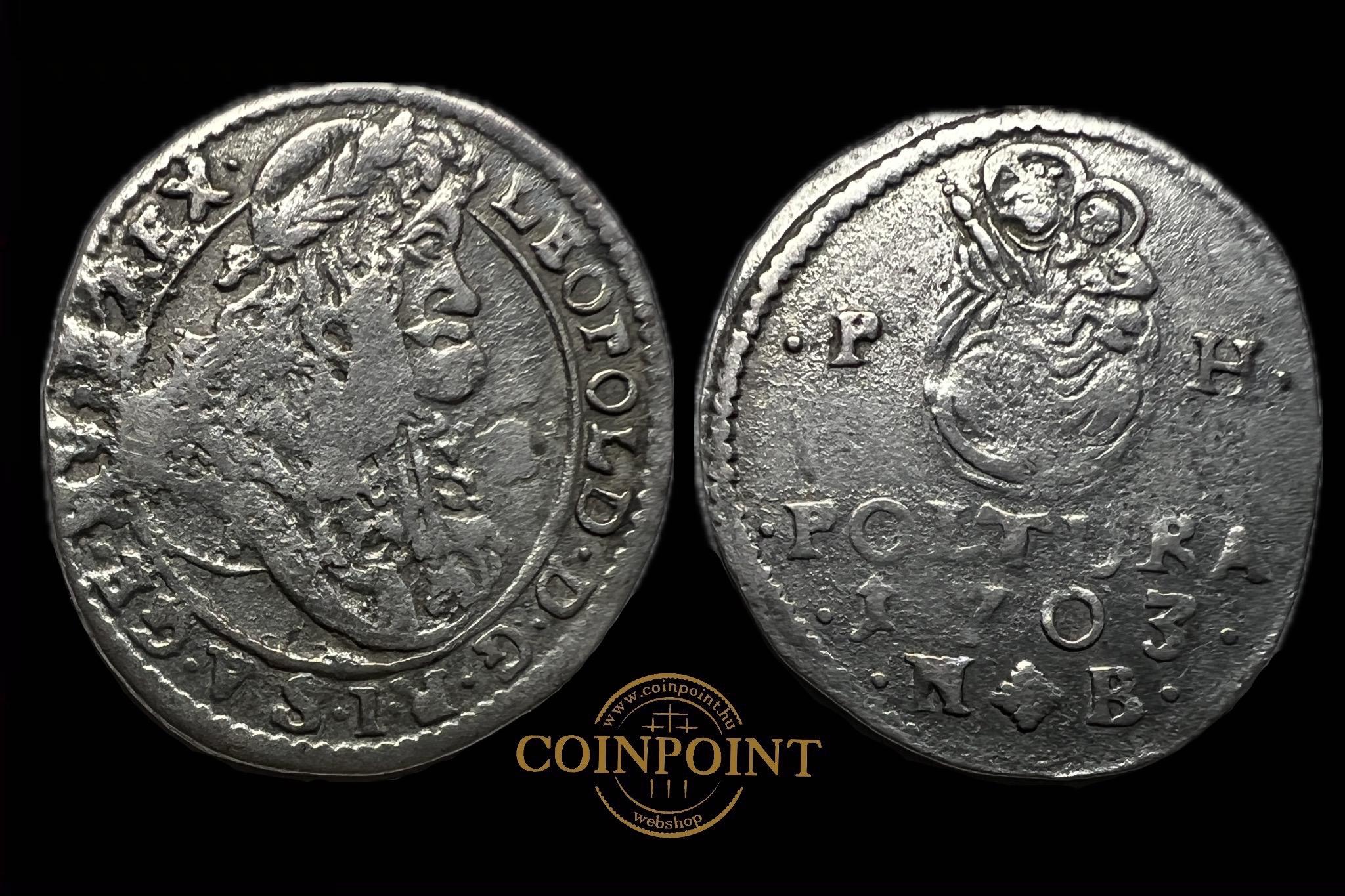 I.Lipót (1703) Nagybánya Poltúra (Hibrid publikálatlan veret) R! 