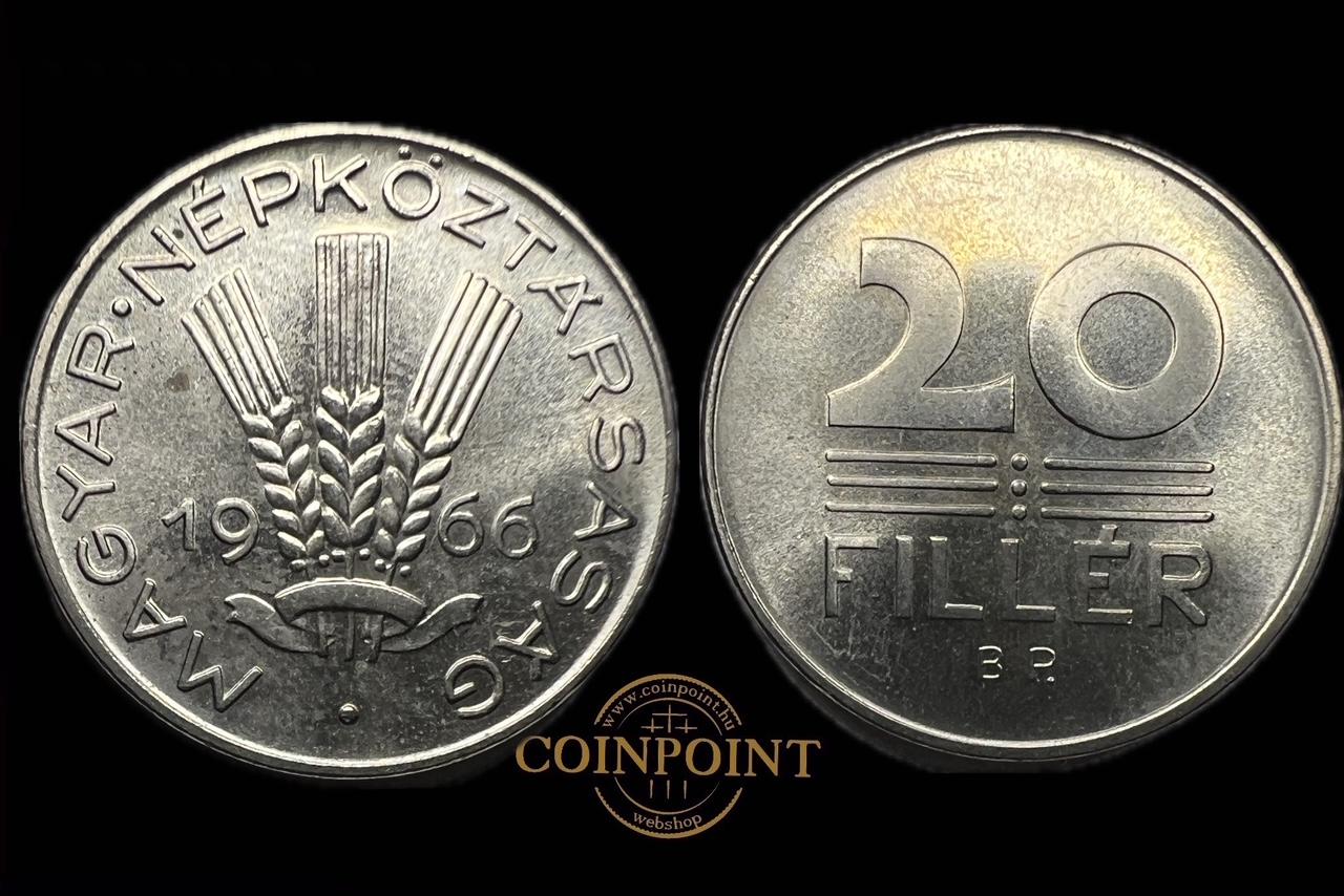 Magyar Népköztársaság 20 Fillér (1966) Kabinet sor Adamo FE10