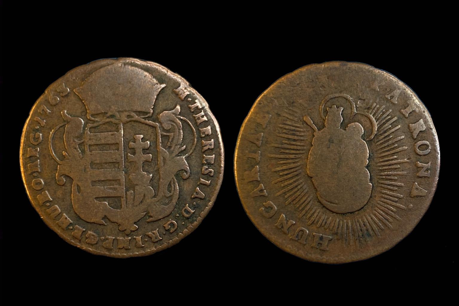 Maria Theresia   ia denar (1763) Éh-1278