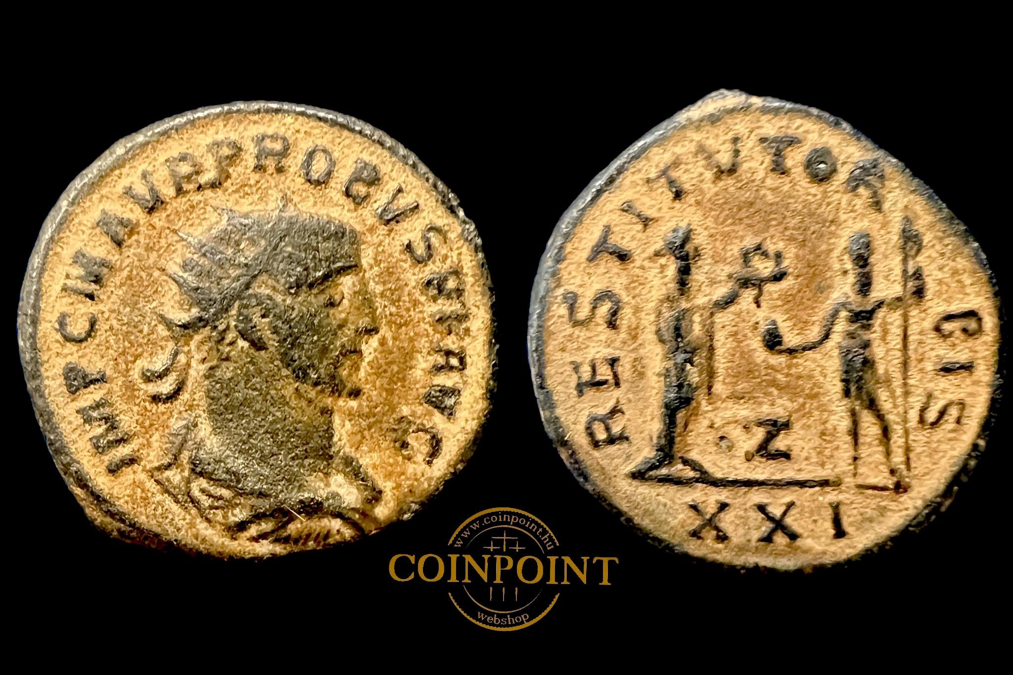 Probus (i.sz.276-282) Antoninian (sivatagi patina)  RIC V.2 921