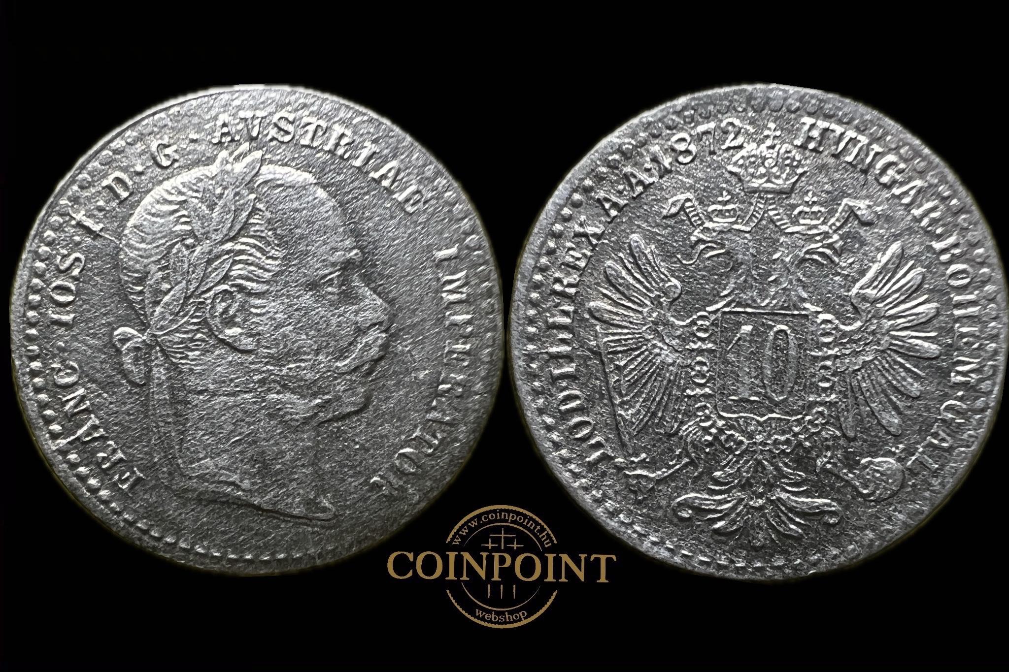  Ferenc József 10 Kreutzer (1872) KM2206 