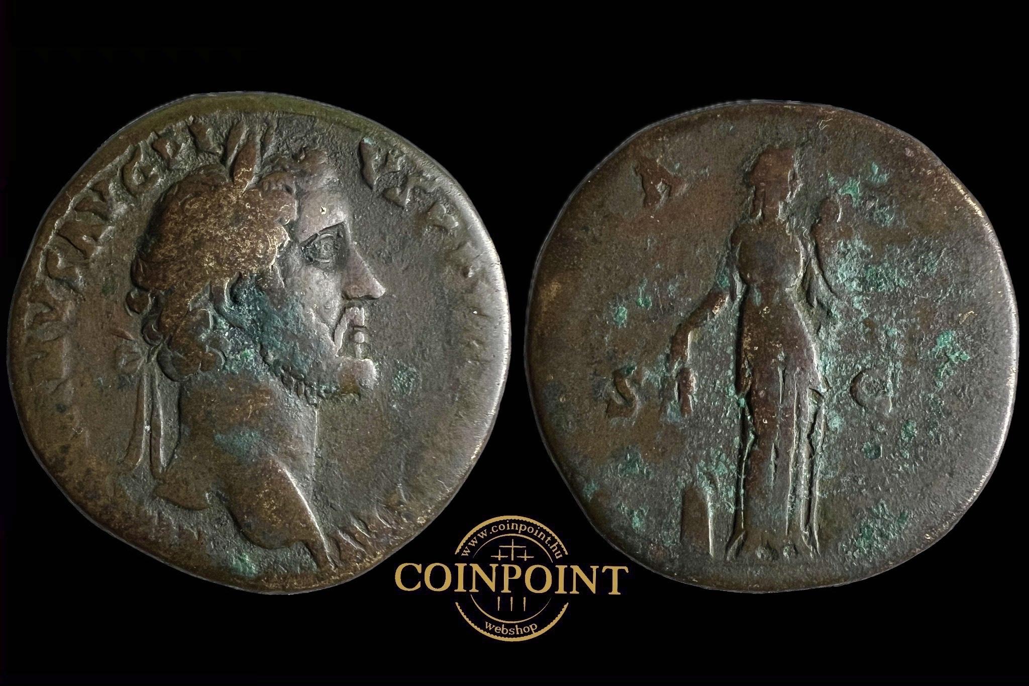  Antoninus Pius Sestertius (i.sz.138-161)Róma  RIC III 597 