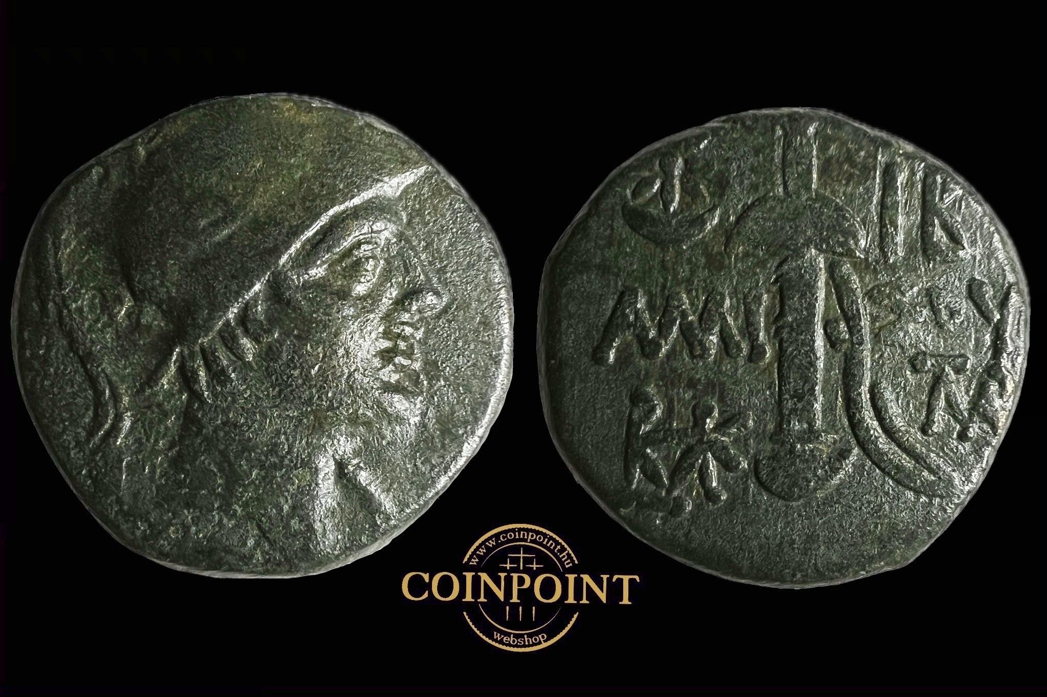 Pontos Amisos VI.Mithradates Eupator Æ  (i.e.95-90 )  fekete üvegpatina HGC 7, 241