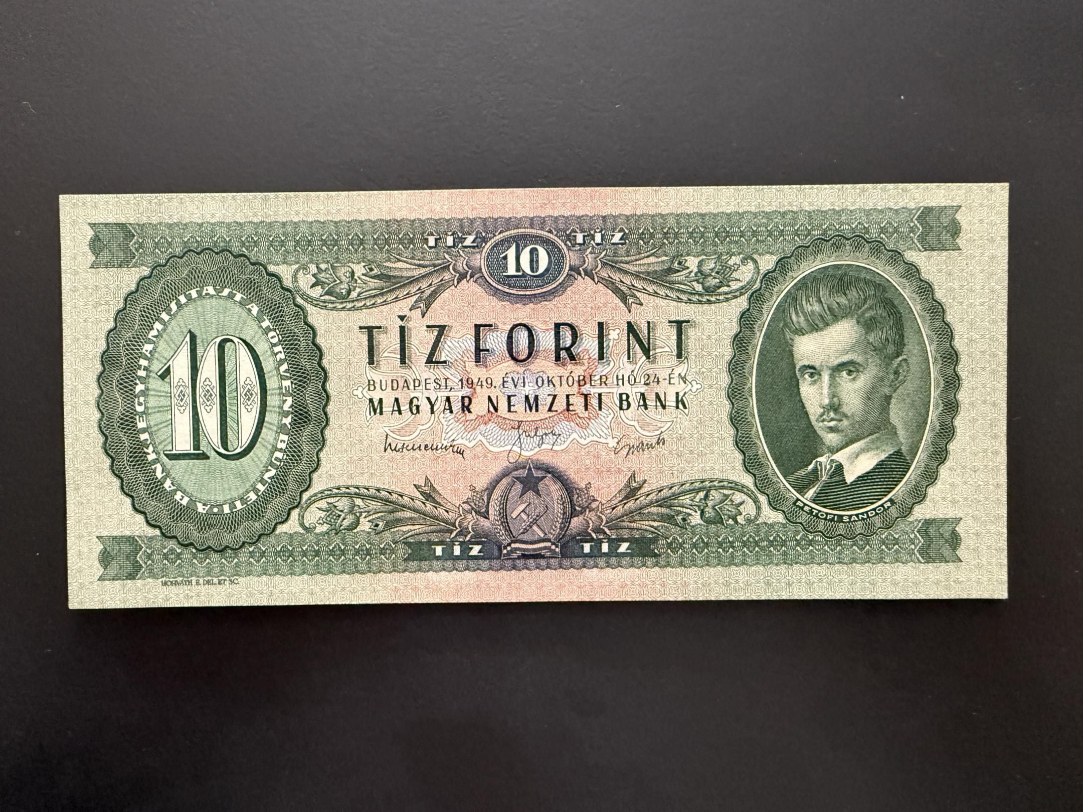 10 Forint 1949 ADAMO F3 UNC 