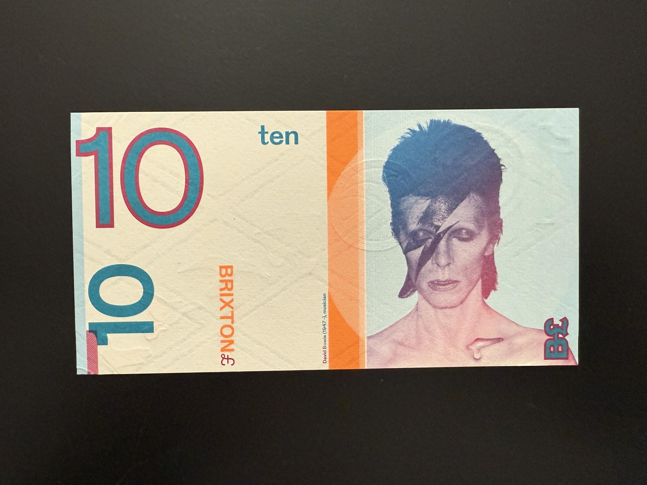 David Bowie szükségpénz 10 Pound 2011 UNC Brixton