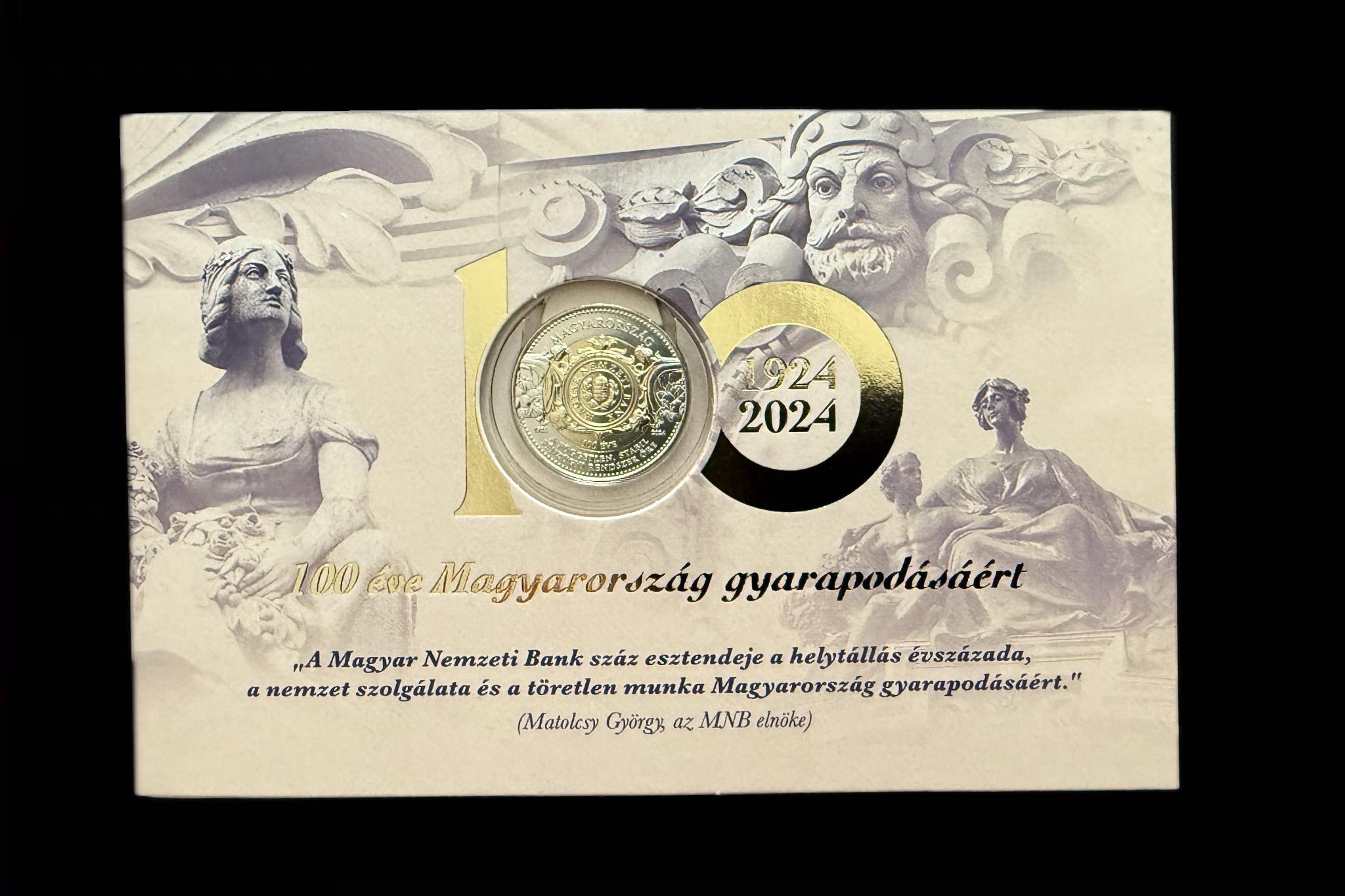100 éve Magyarország gyarapodásáért 2024. sorszámozott UNC