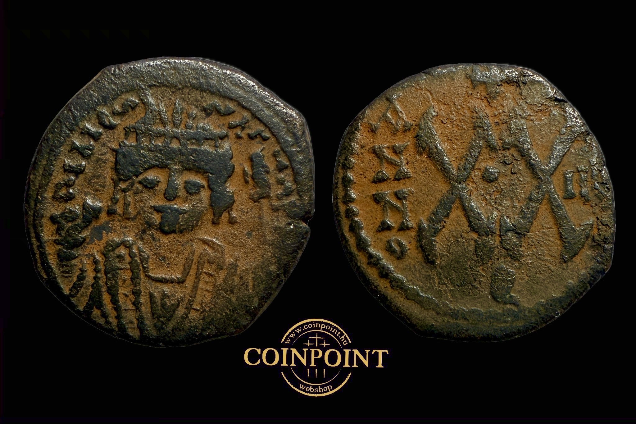 Marcus Tiberius 1/2 follis (582-602) Antiókia