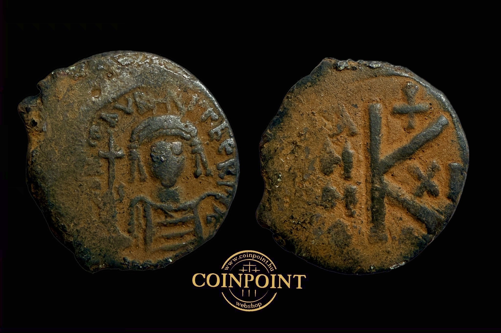 Marcus Tiberius 1/2 follis (582-602) Antiókia