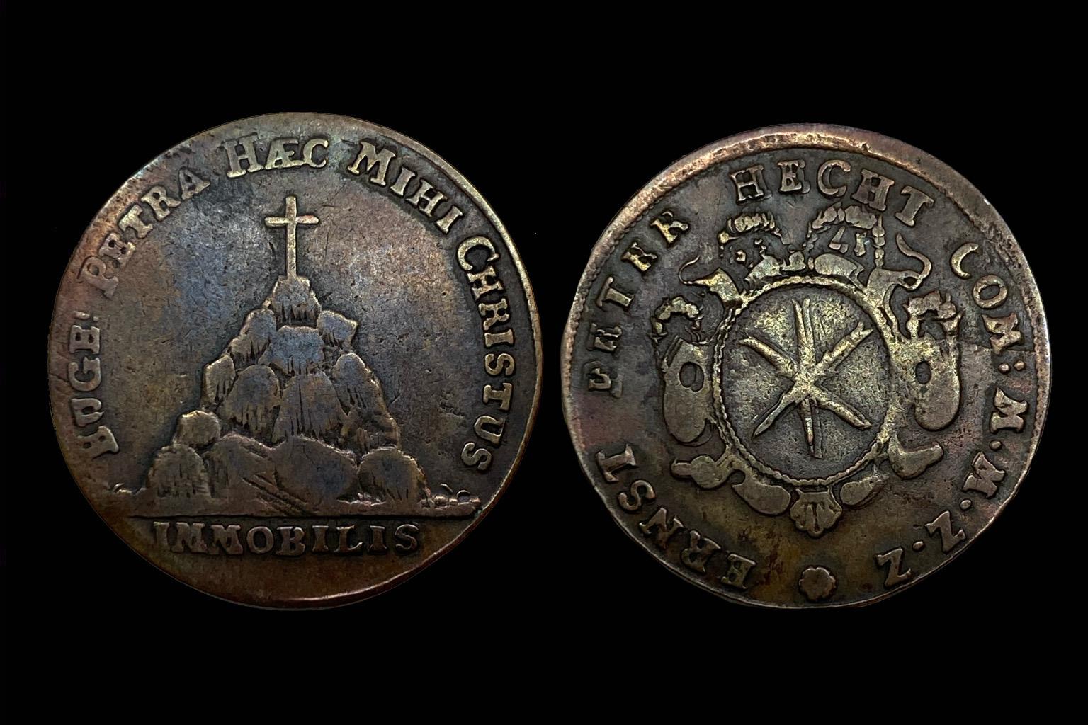 Harz,Hecht,Ernst Peter pénzverő mesterek számoló pénz (1724)