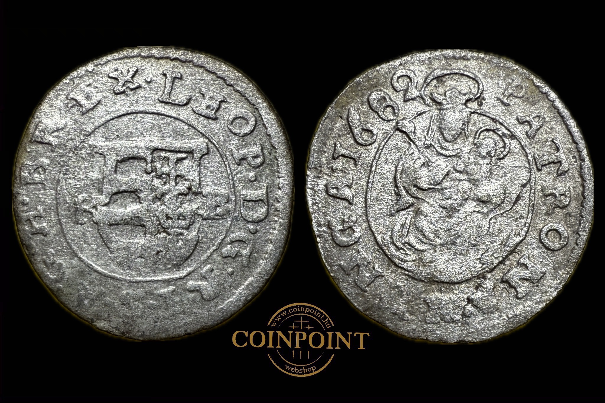 I.Lipót Dénár 1682 K-B