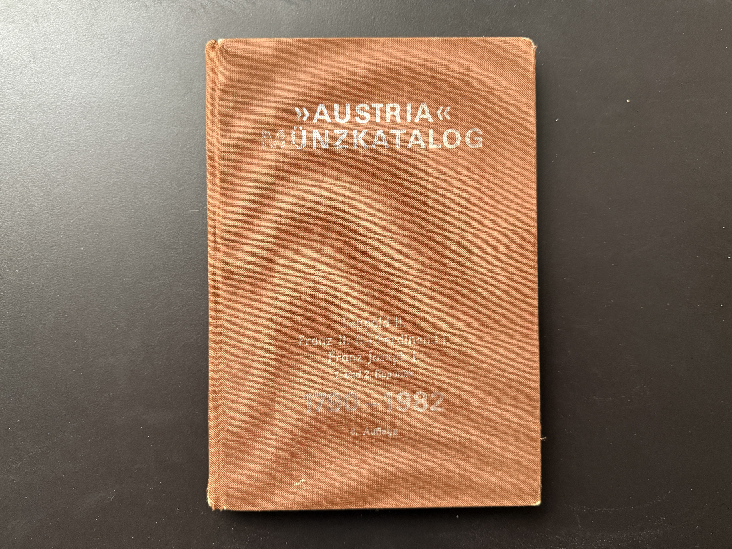 Austria Münzkatalog 1790-1982