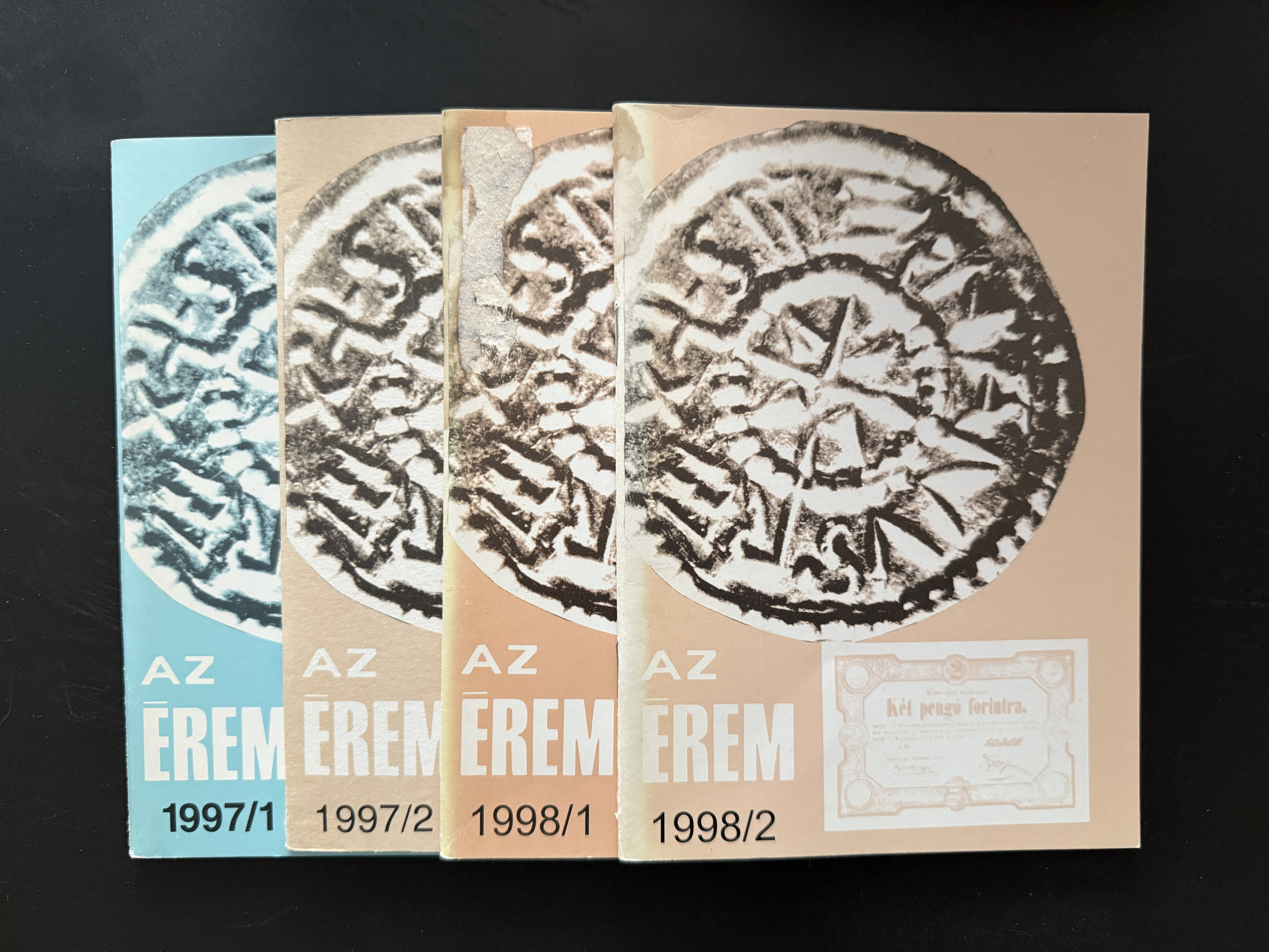 Az érem 1998/1/2, 1997/1/2 4 db