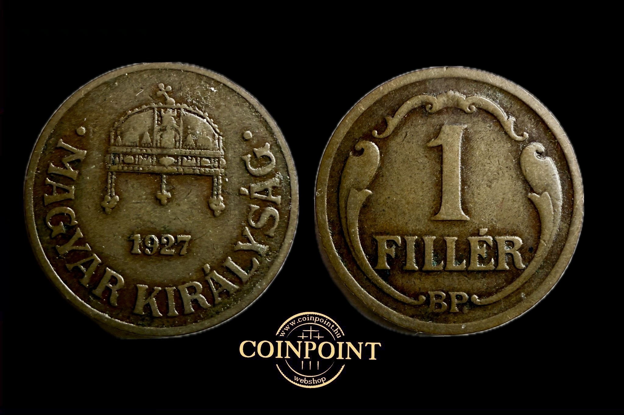 Magyar Királyság Fillér 1927 BP