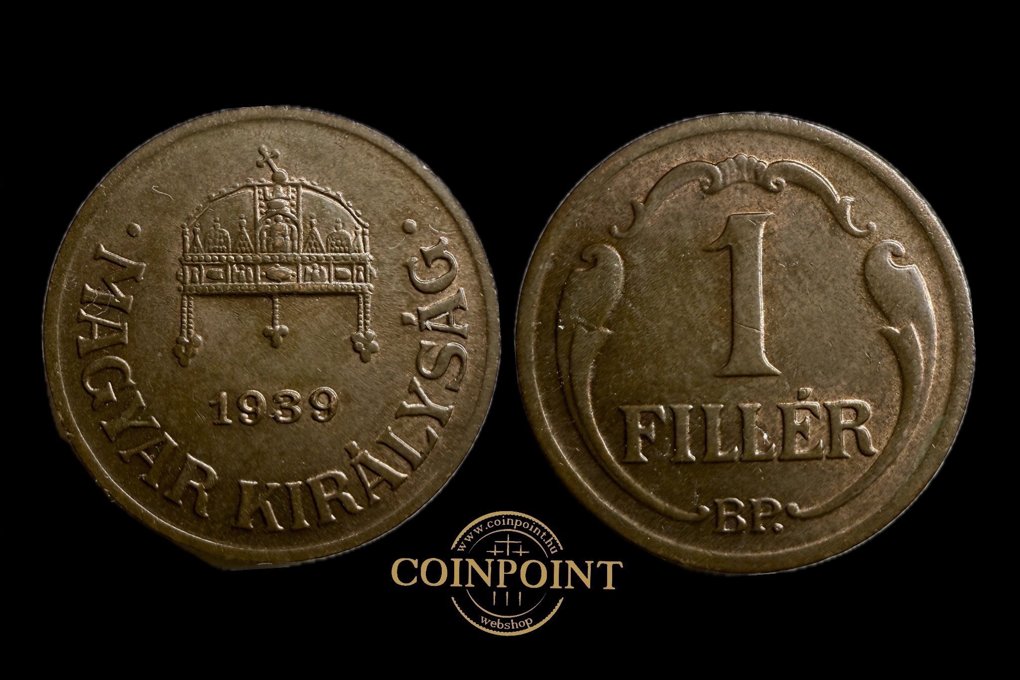Magyar Királyság Fillér 1939 BP