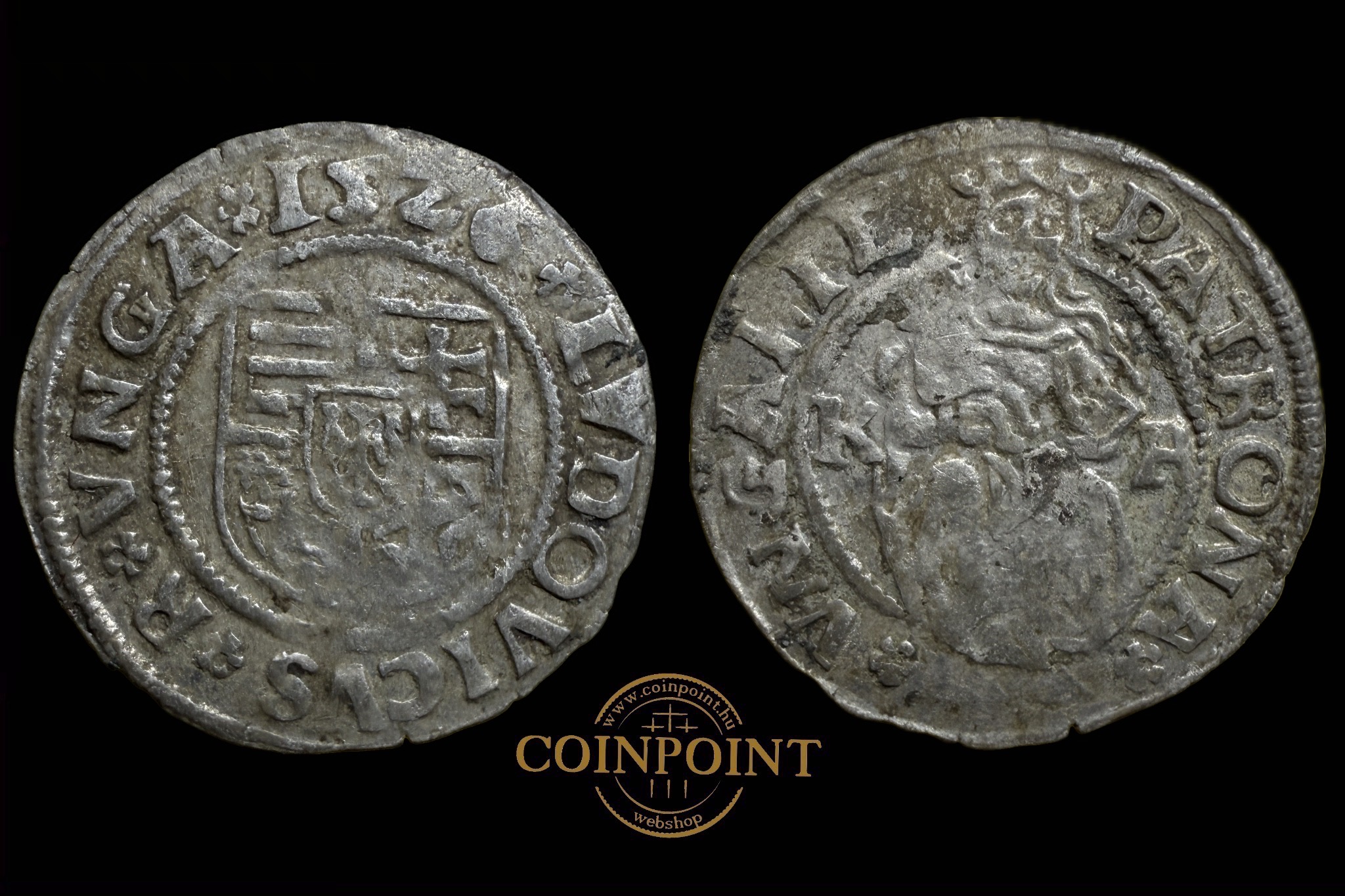 II.Lajos Dénár 1526 (mohácsi csata)K-A