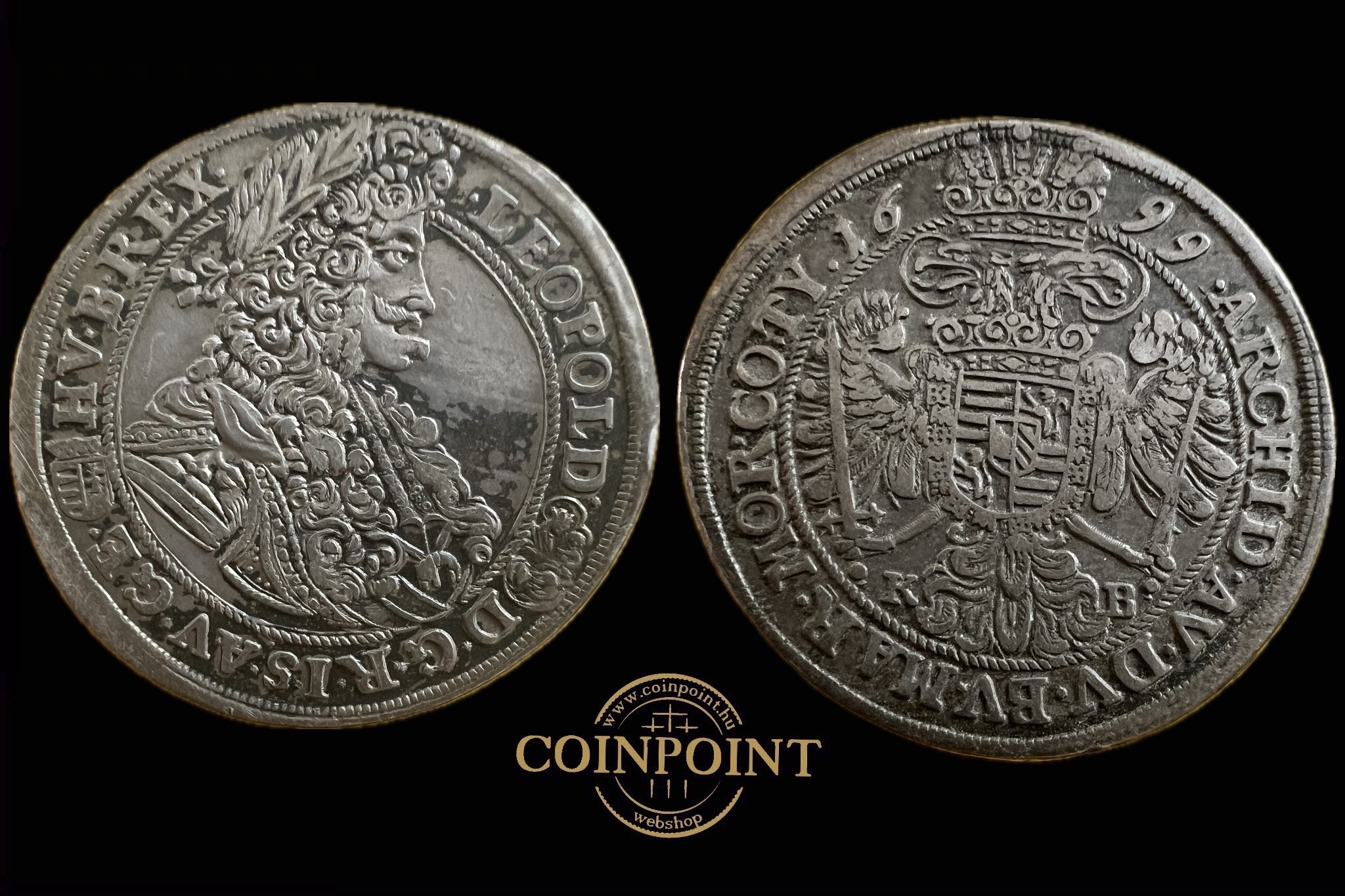 I.Lipót 1/2 Tallér (1699) Éh-1044 K-B