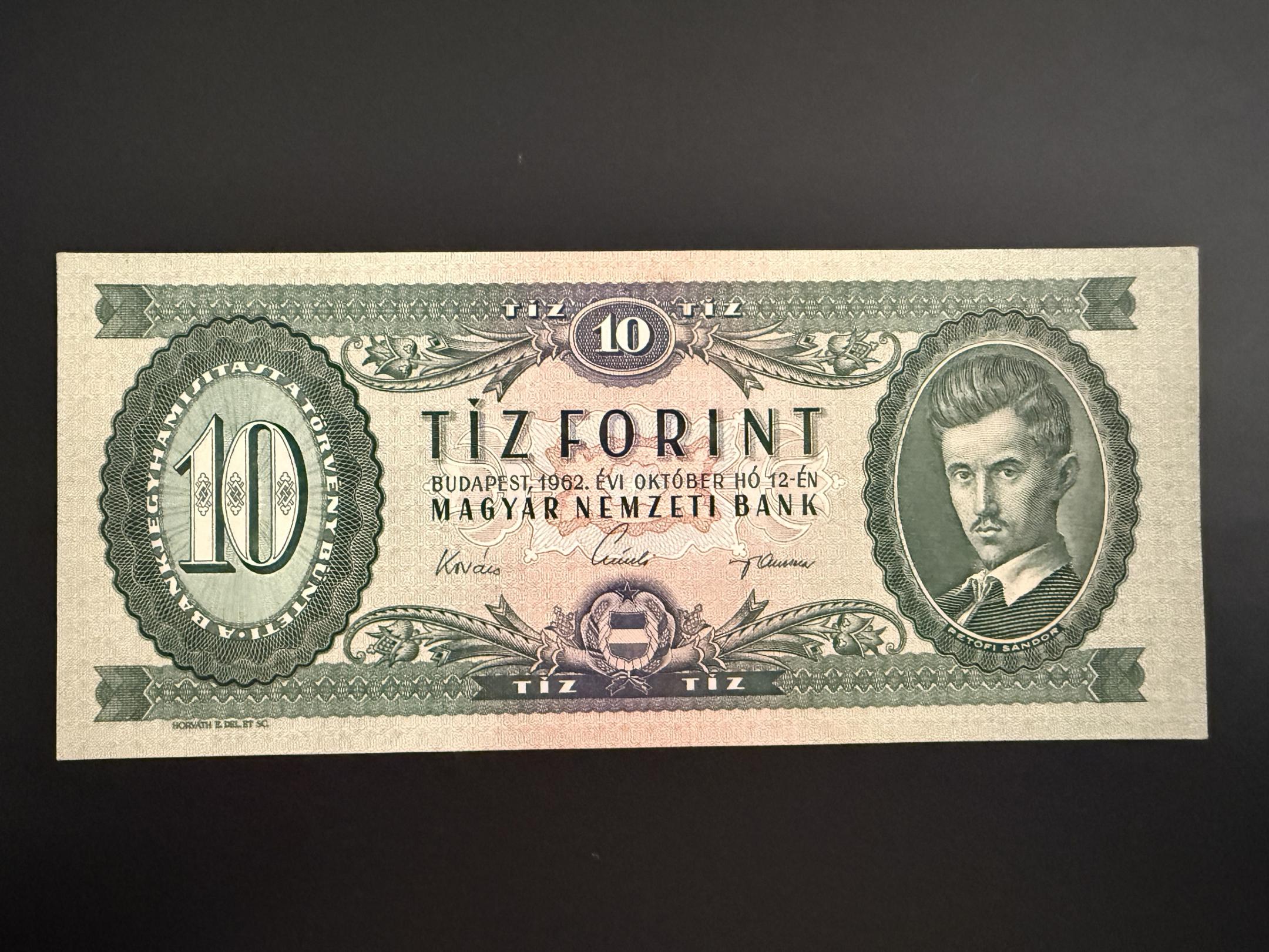 10 Forint (1962) Adamo F6 UNC 