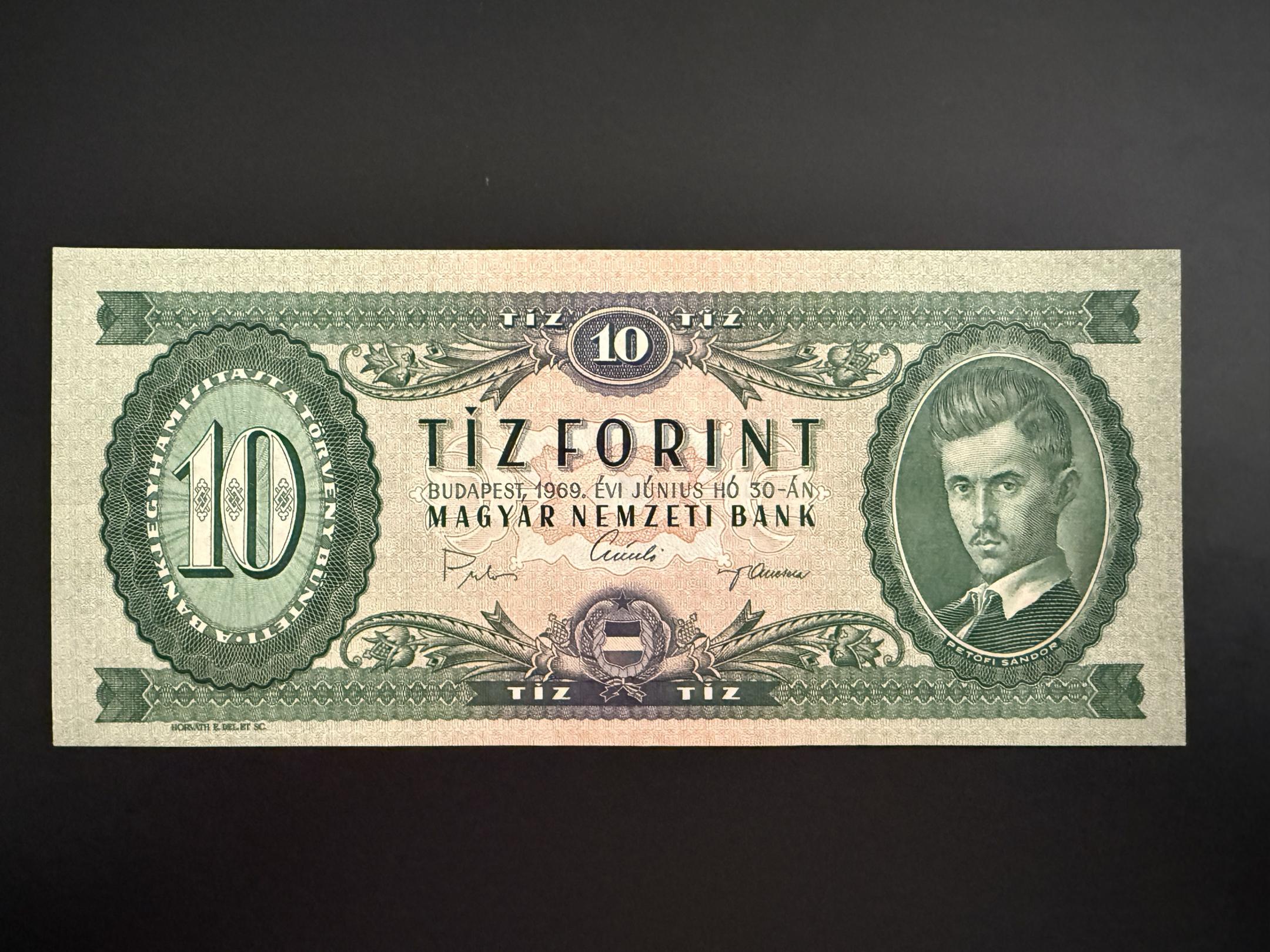 10 Forint (1969) Adamo F7 EF 