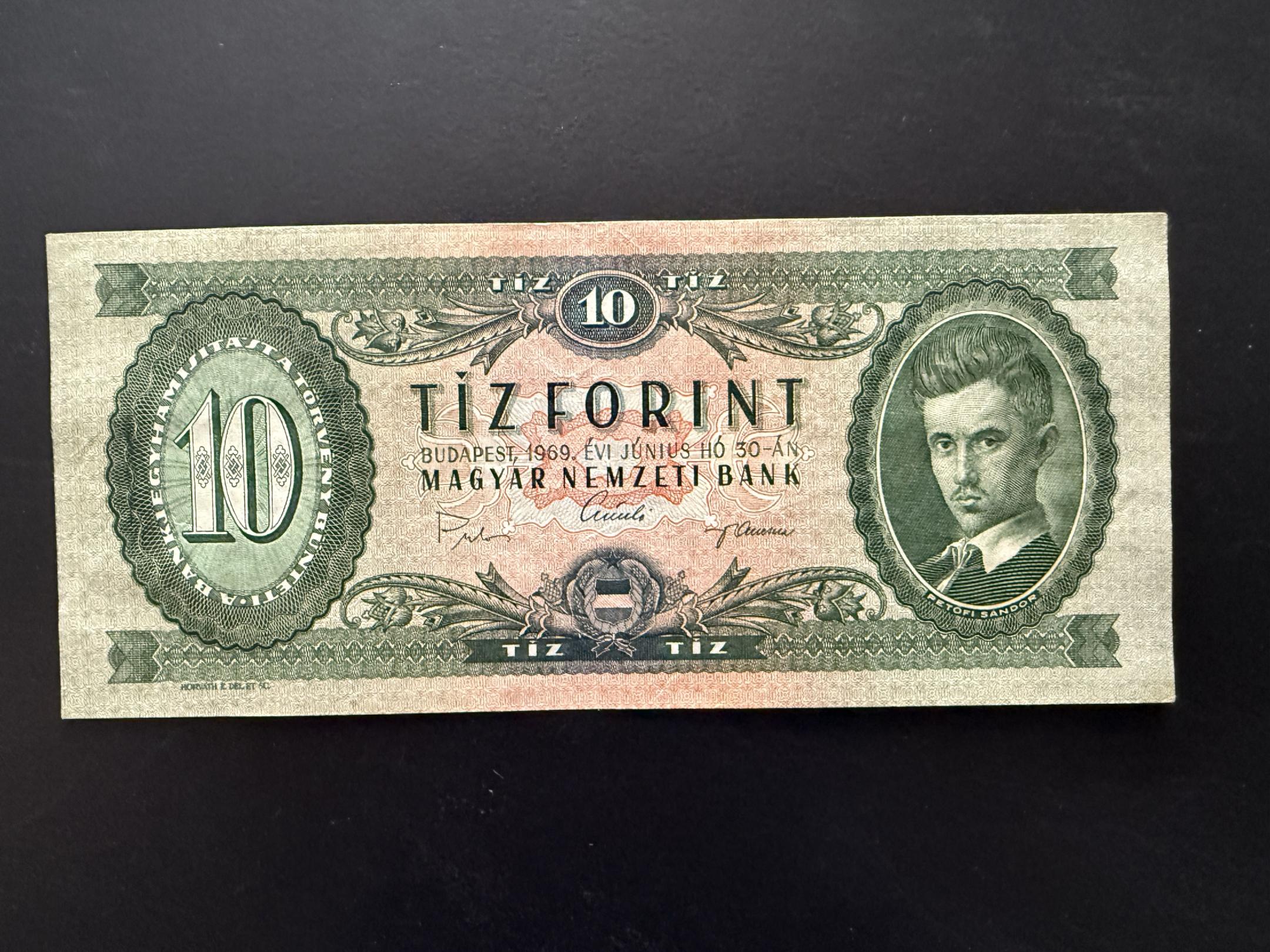 10 Forint (1969) Adamo F7 VF 