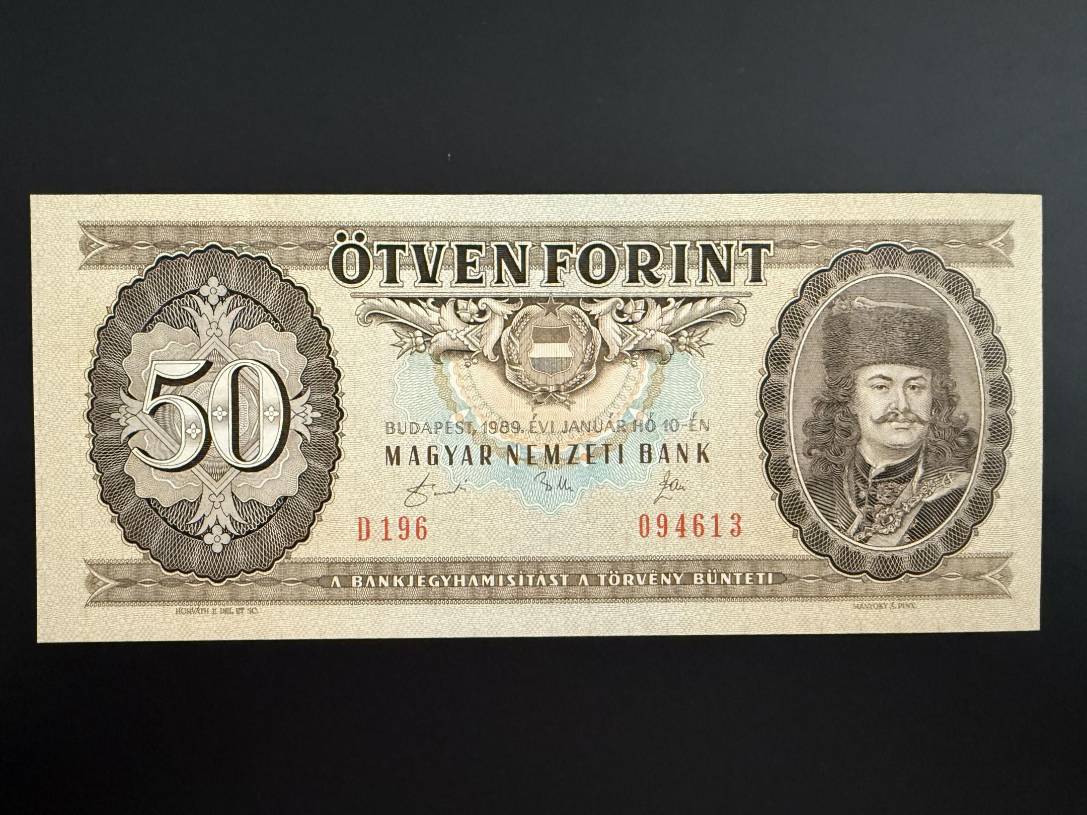 50 Forint (1989) D Adamo F25 UNC