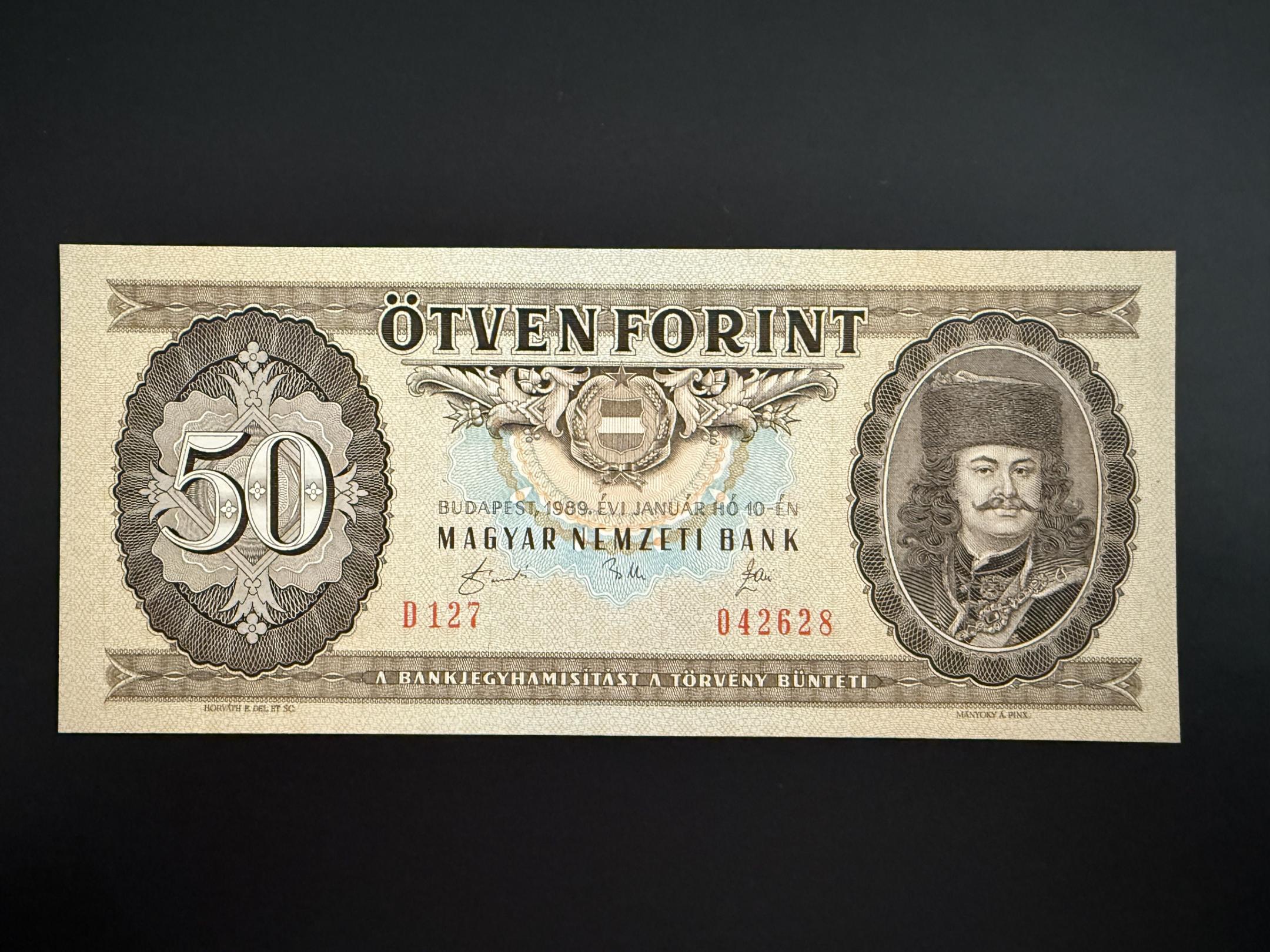 50 Forint (1989) D Adamo F25 UNC