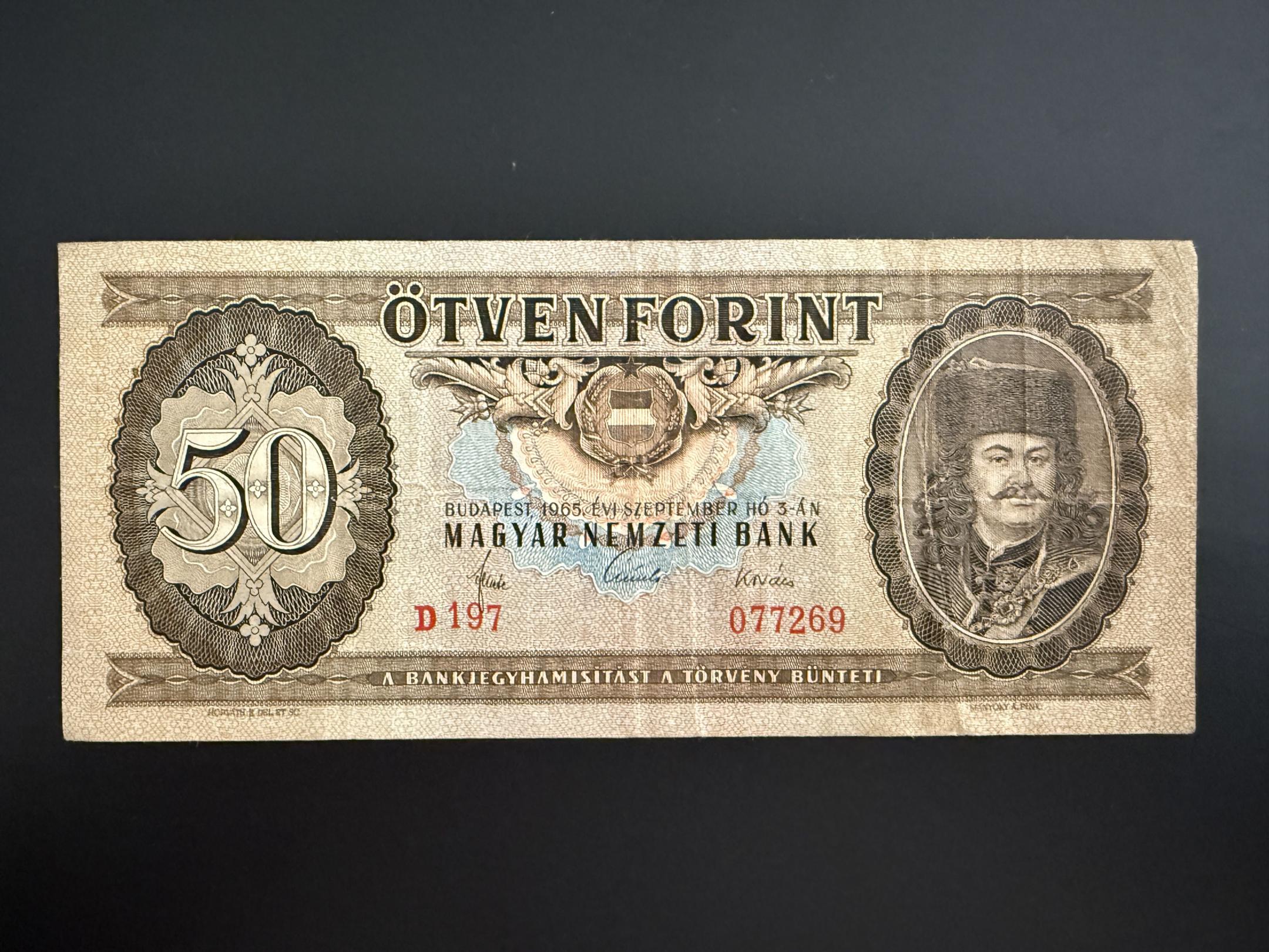 50 Forint (1965) D Adamo F19 F