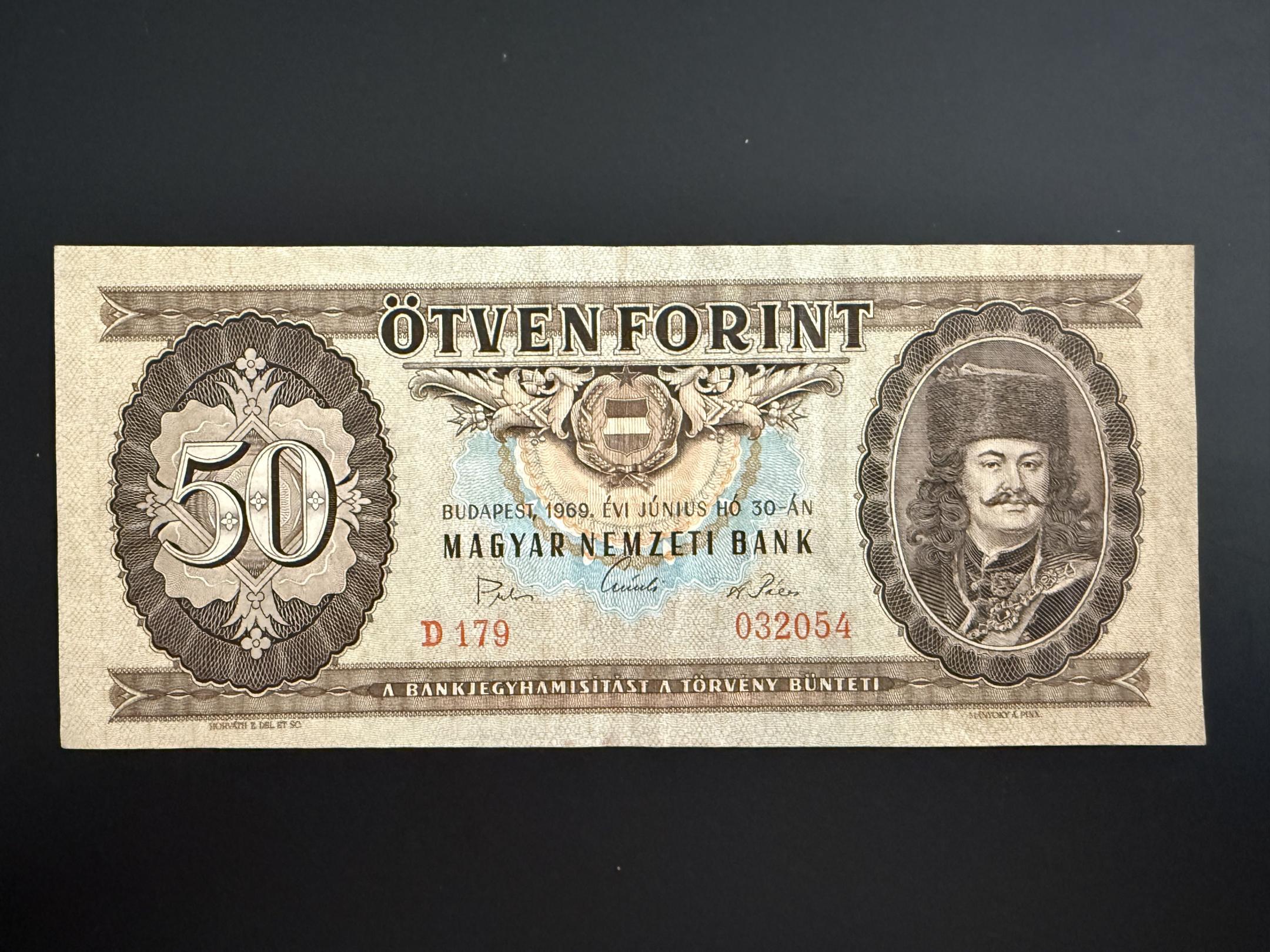 50 Forint (1969) D Adamo F20 VF