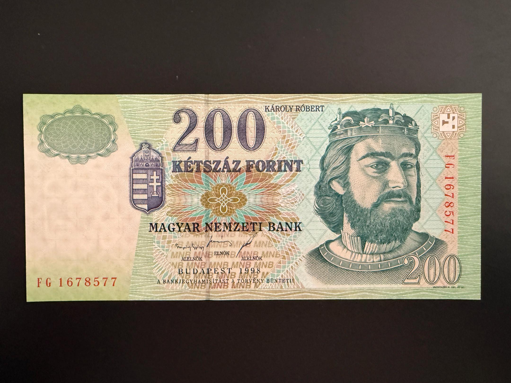 200 Forint (1998)FG Adamo F53/6 UNC