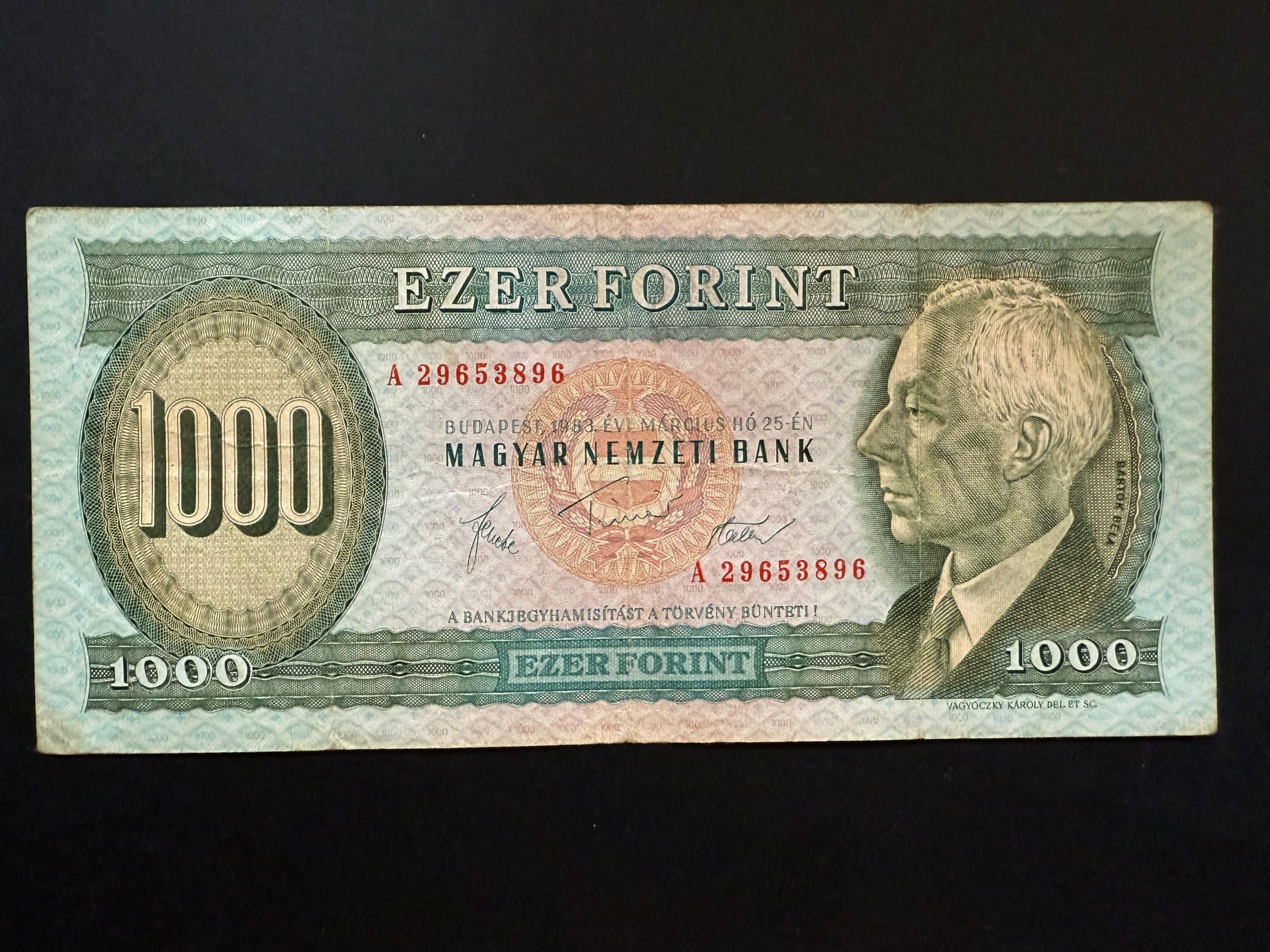 1000 Forint (1983) A Adamo F44 VF