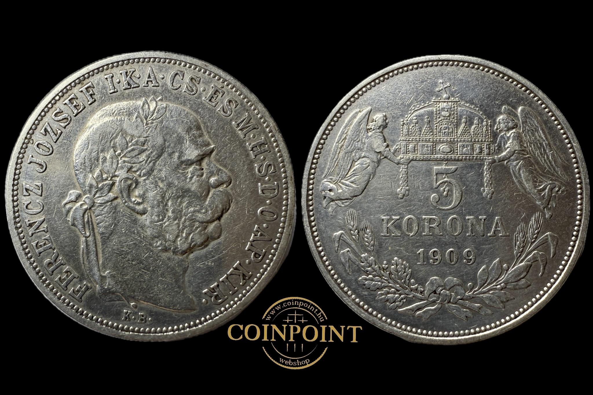 Ferenc József 5 Korona 1909