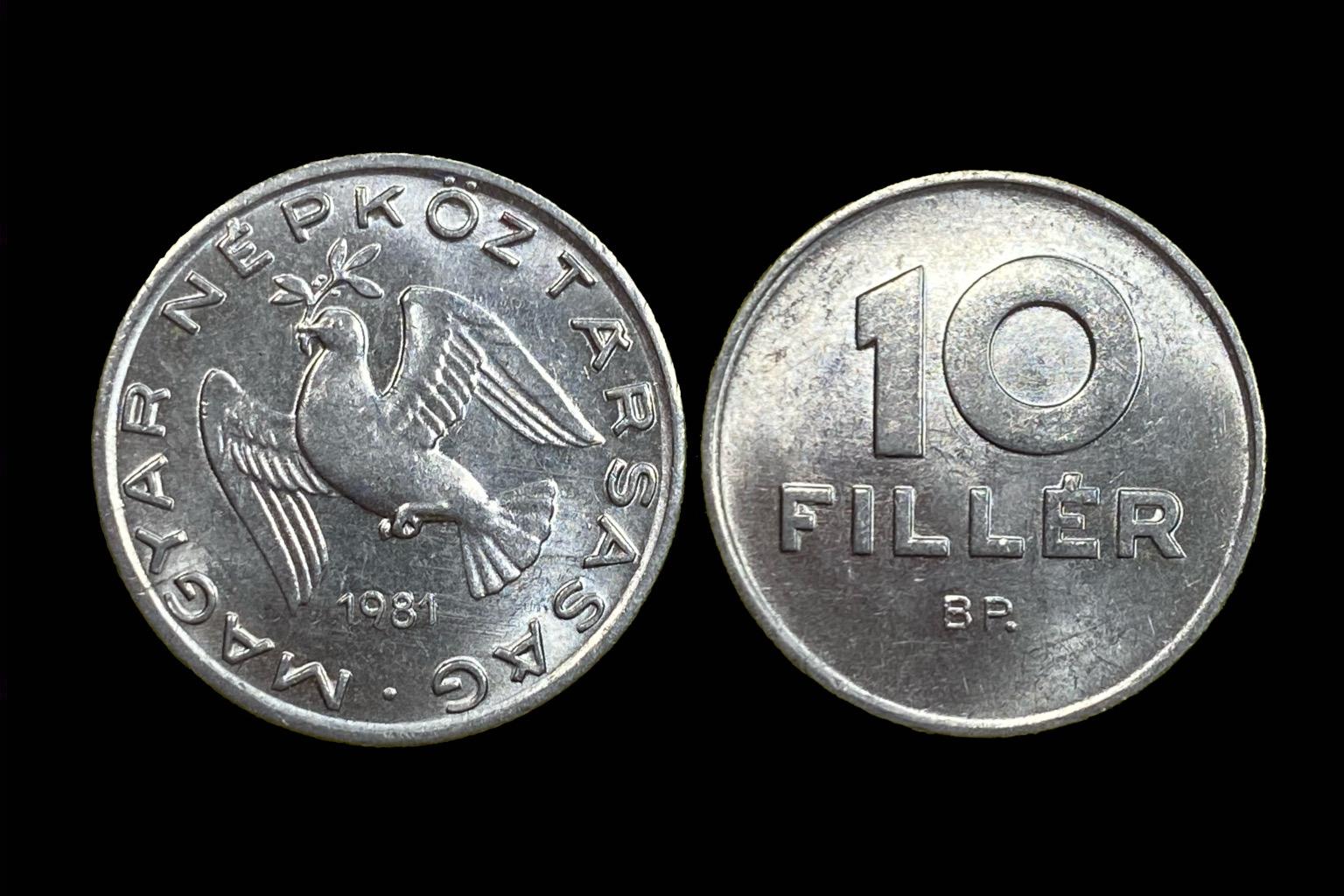 (1981) 10 fillér Adamo F3.2