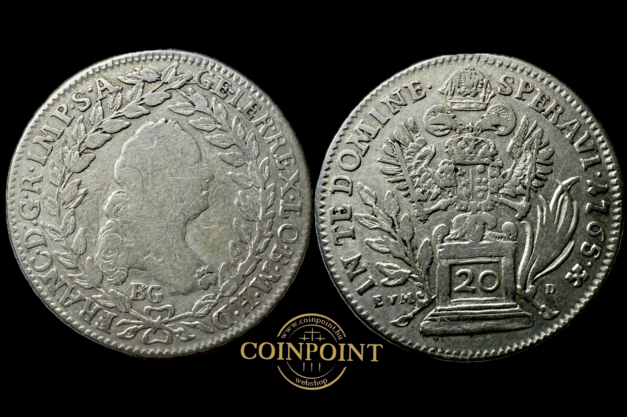 Lotharingiai Ferenc 20 Krajcár (1765)E.V.M.D BG