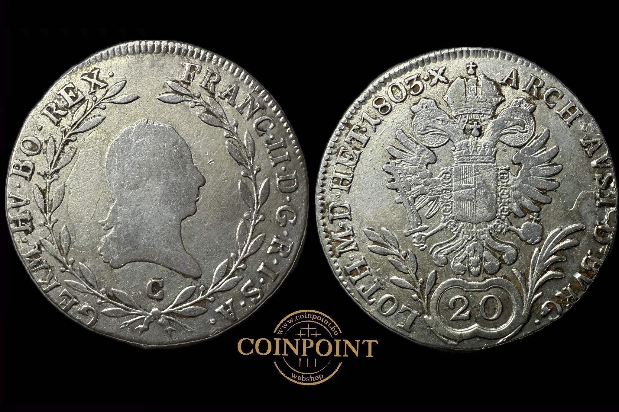 Ferenc 20 Krajcá (1803)C Prága