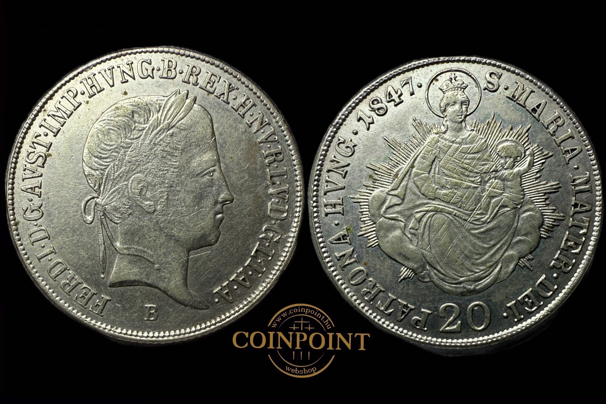 V.Ferdinánd 20 Krajcár 1847B