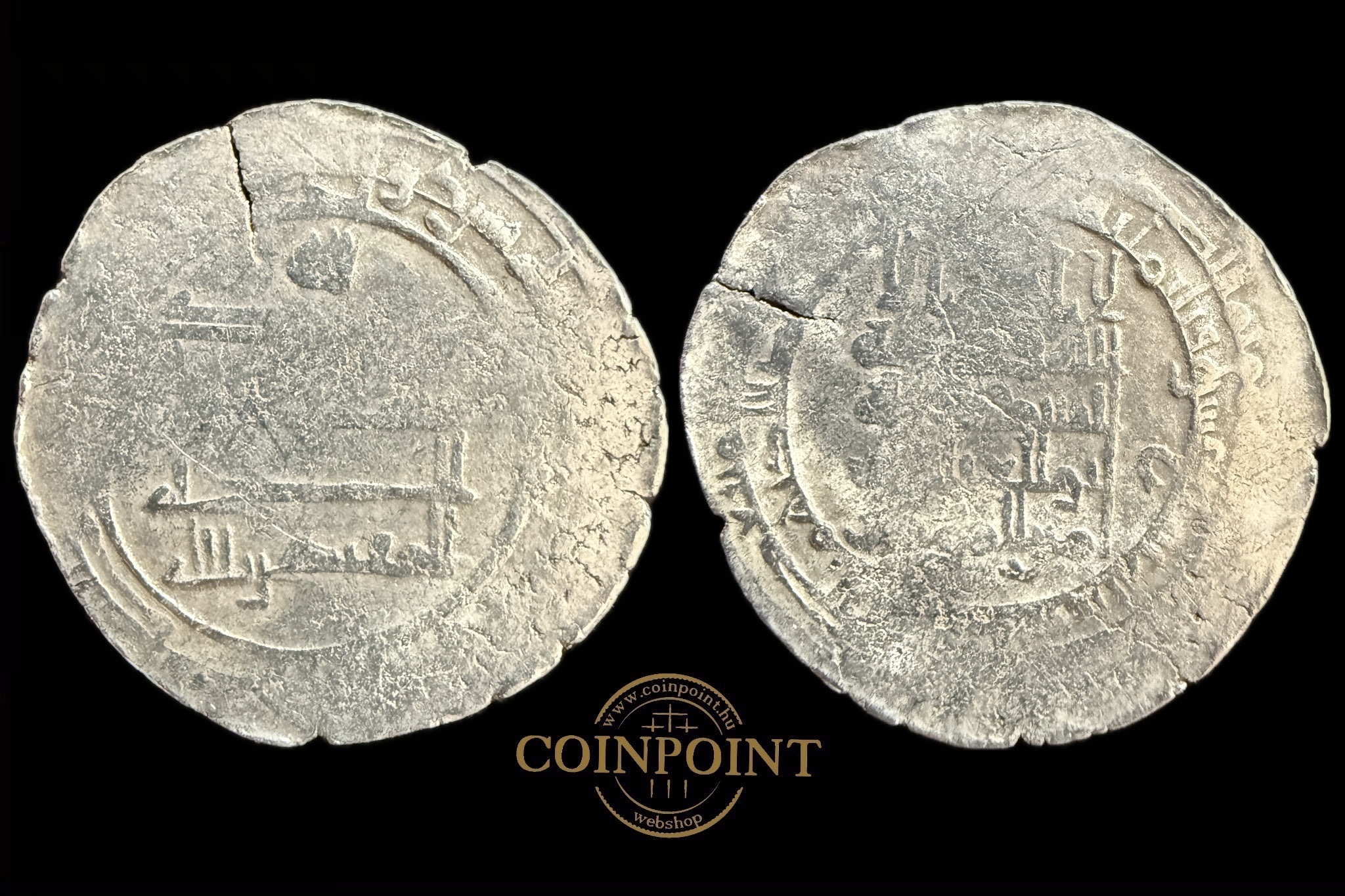 Abbasid al-Wathiq (i.sz.842-847) Mah al-Kufa Dirham A-236.1