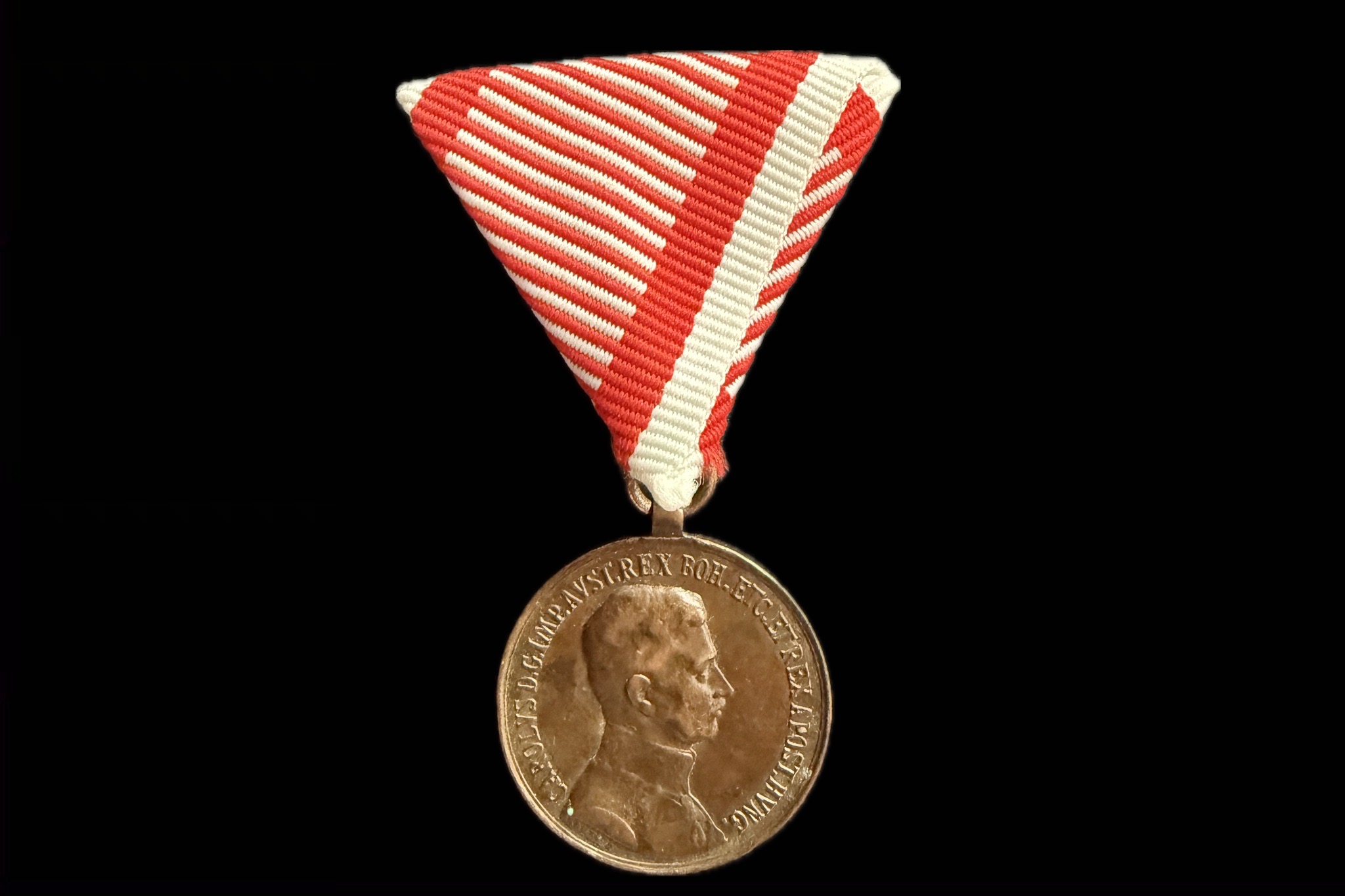 IV. Károly Vitézségi Bronz Érem Kitüntetés FORTITUDINI