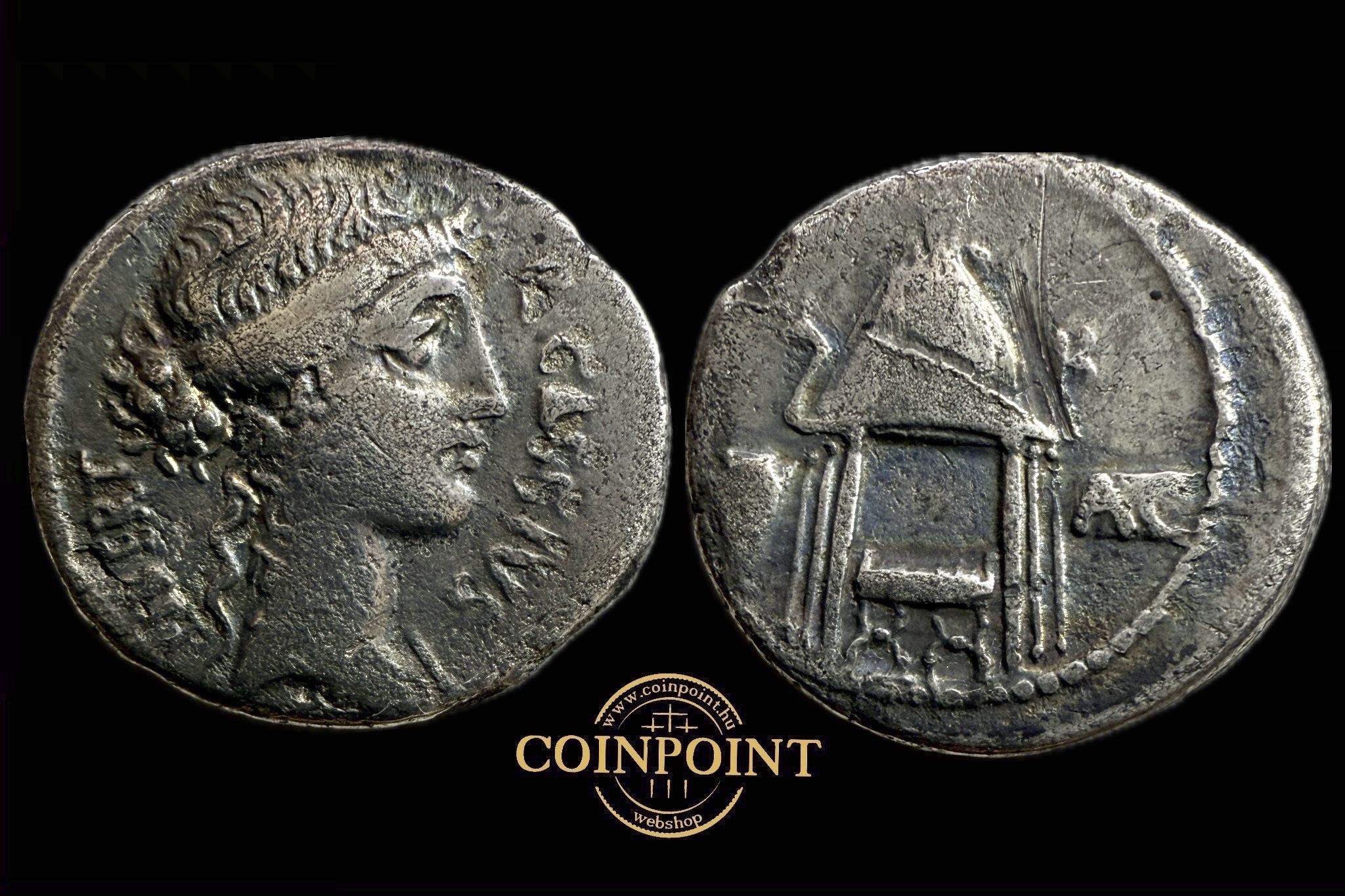 Q. Cassius Longinus (i.e.55)Róma Dénár Crawford 428/2