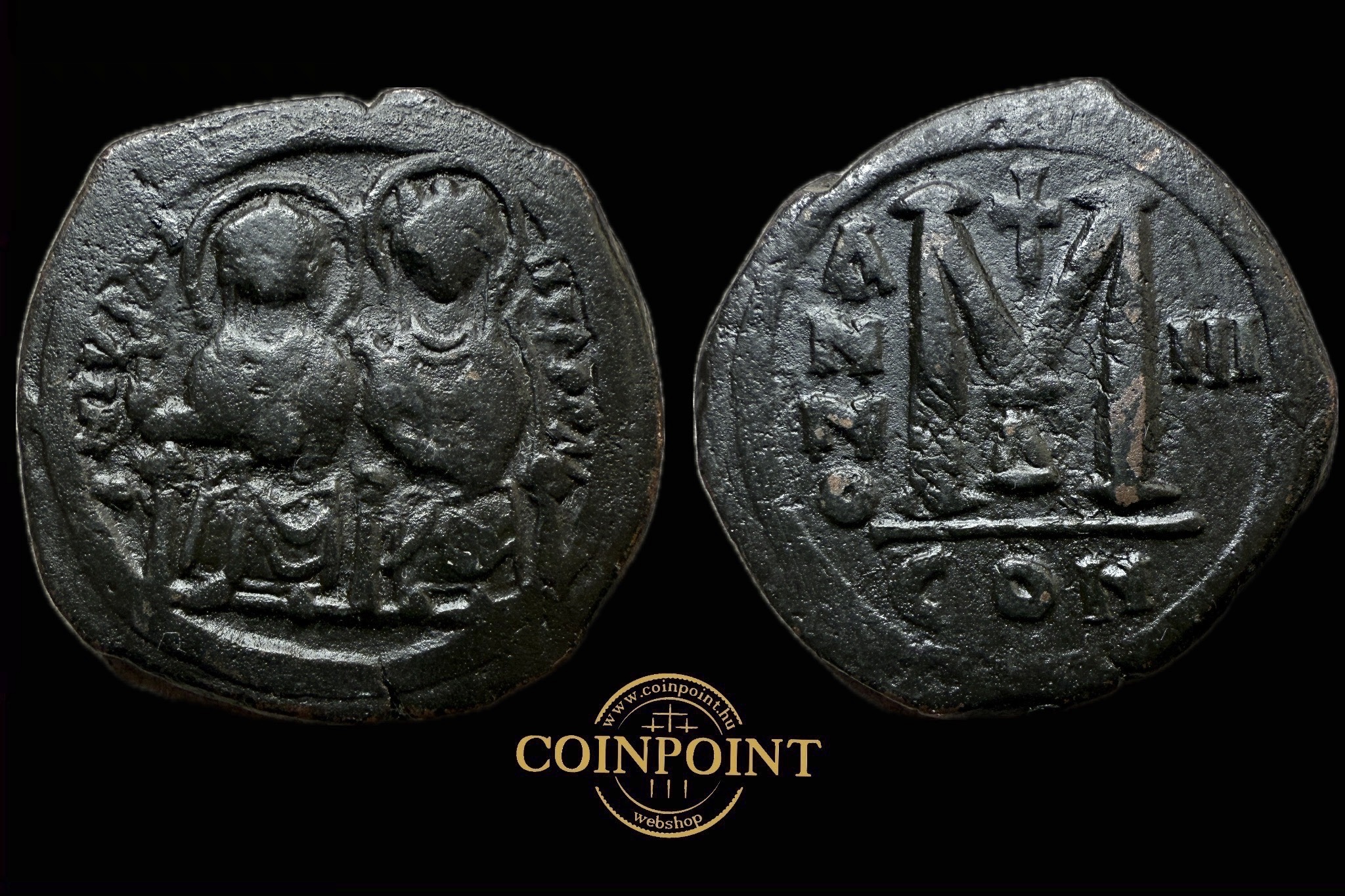 II.JUSTIN és SOPHIA(565-578) Constantinapoly Follis