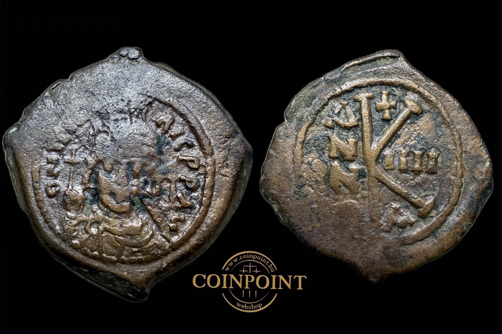 II.Justin (565-578) 1/2 Follis