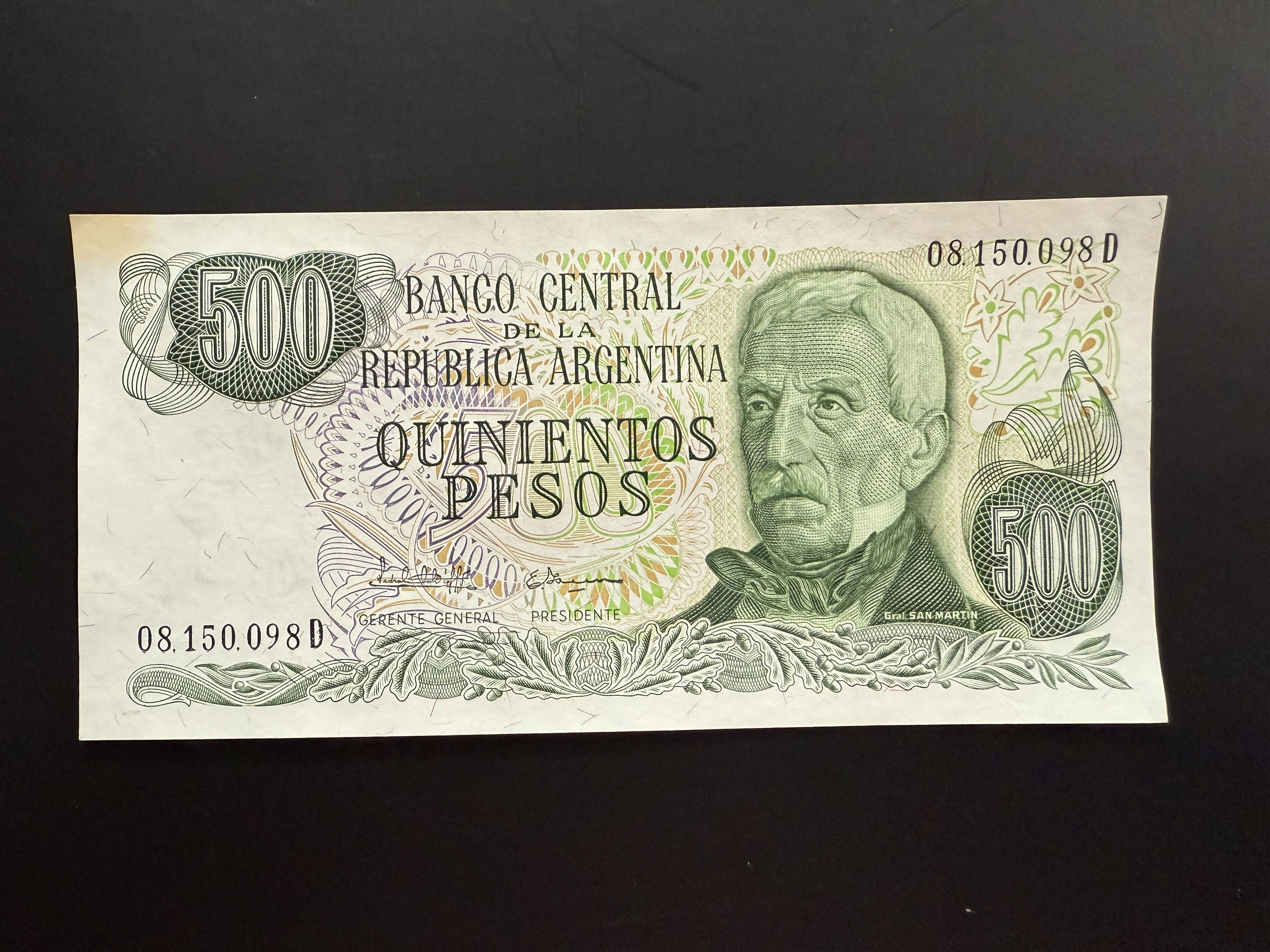 ARGENTINA 500 Pesos ND (1976-1981) (P.303) UNC