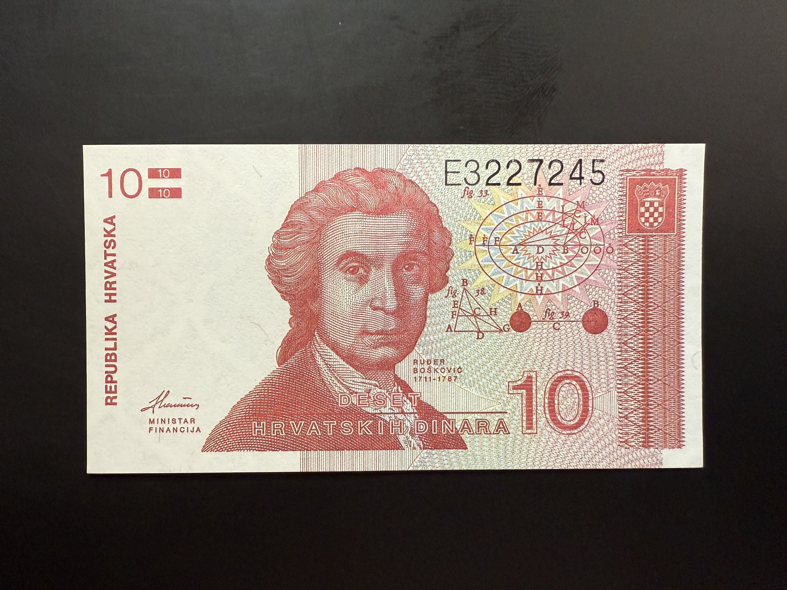 CROATIA 10 Hrvatskih Dinara 8.10.1991 (P.18) UNC