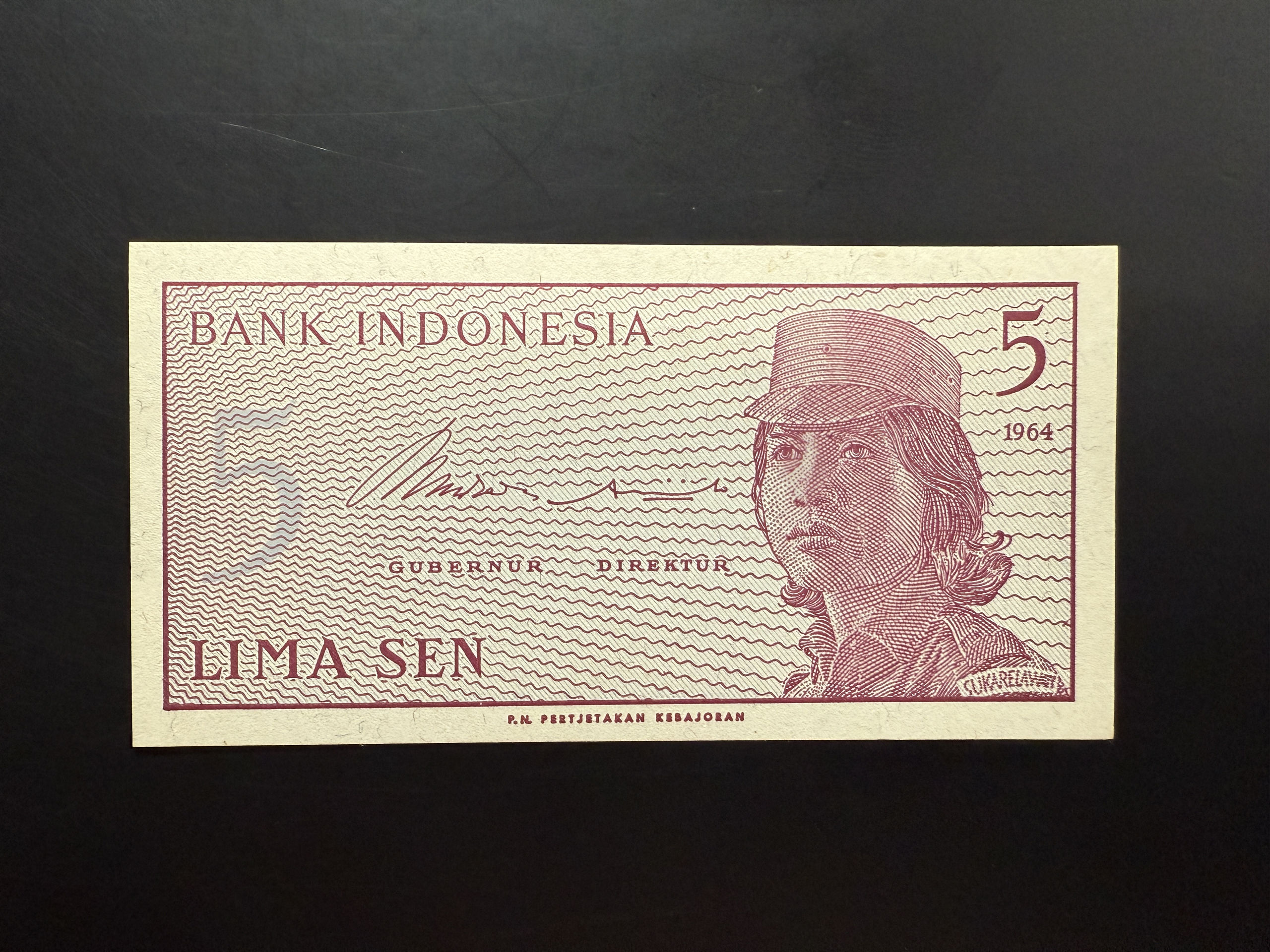INDONESIA 5 Sen 1964 (P.91) UNC