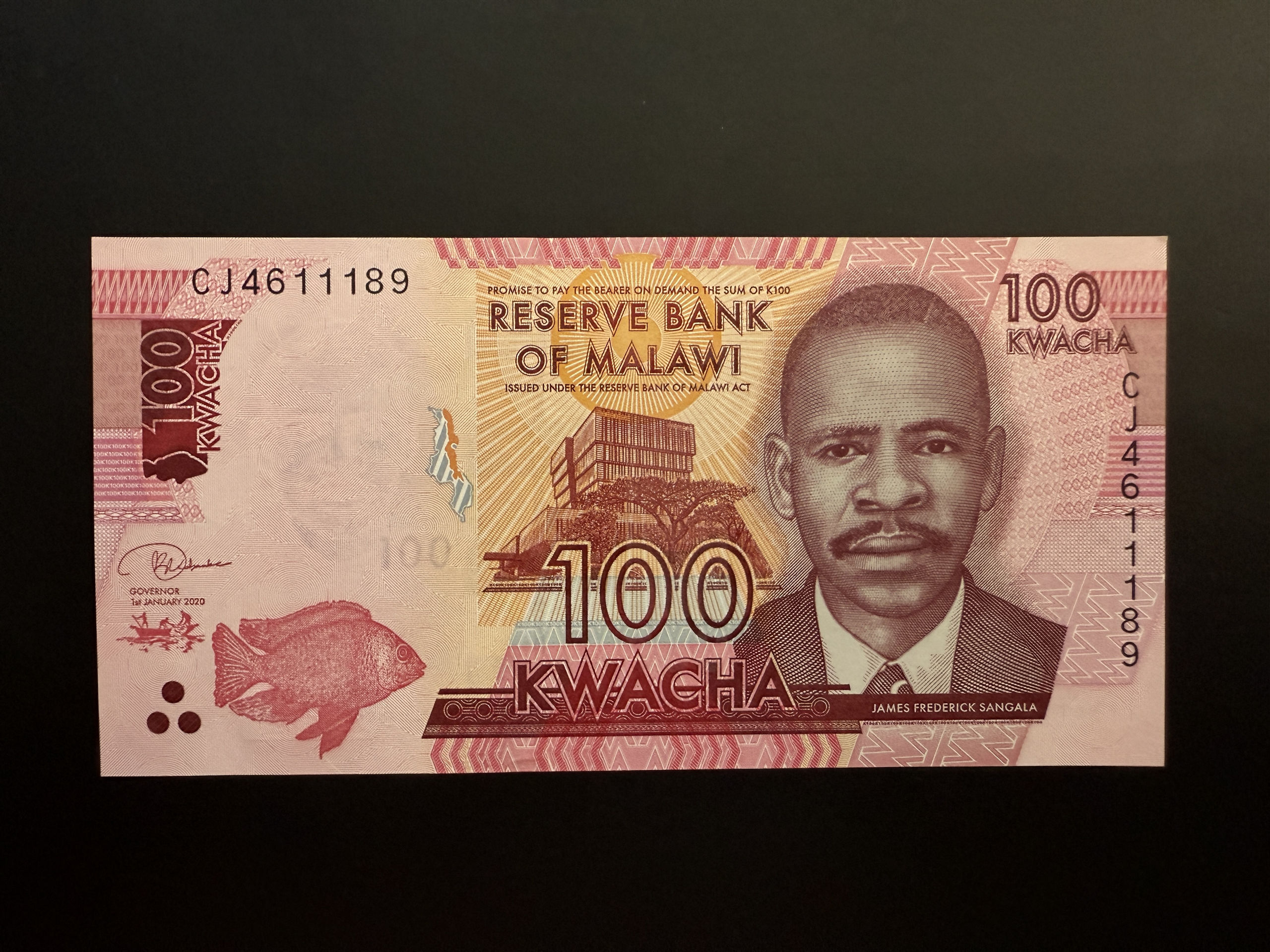 MALAWI 100 Kwacha 1.1.2020 (P.65) UNC