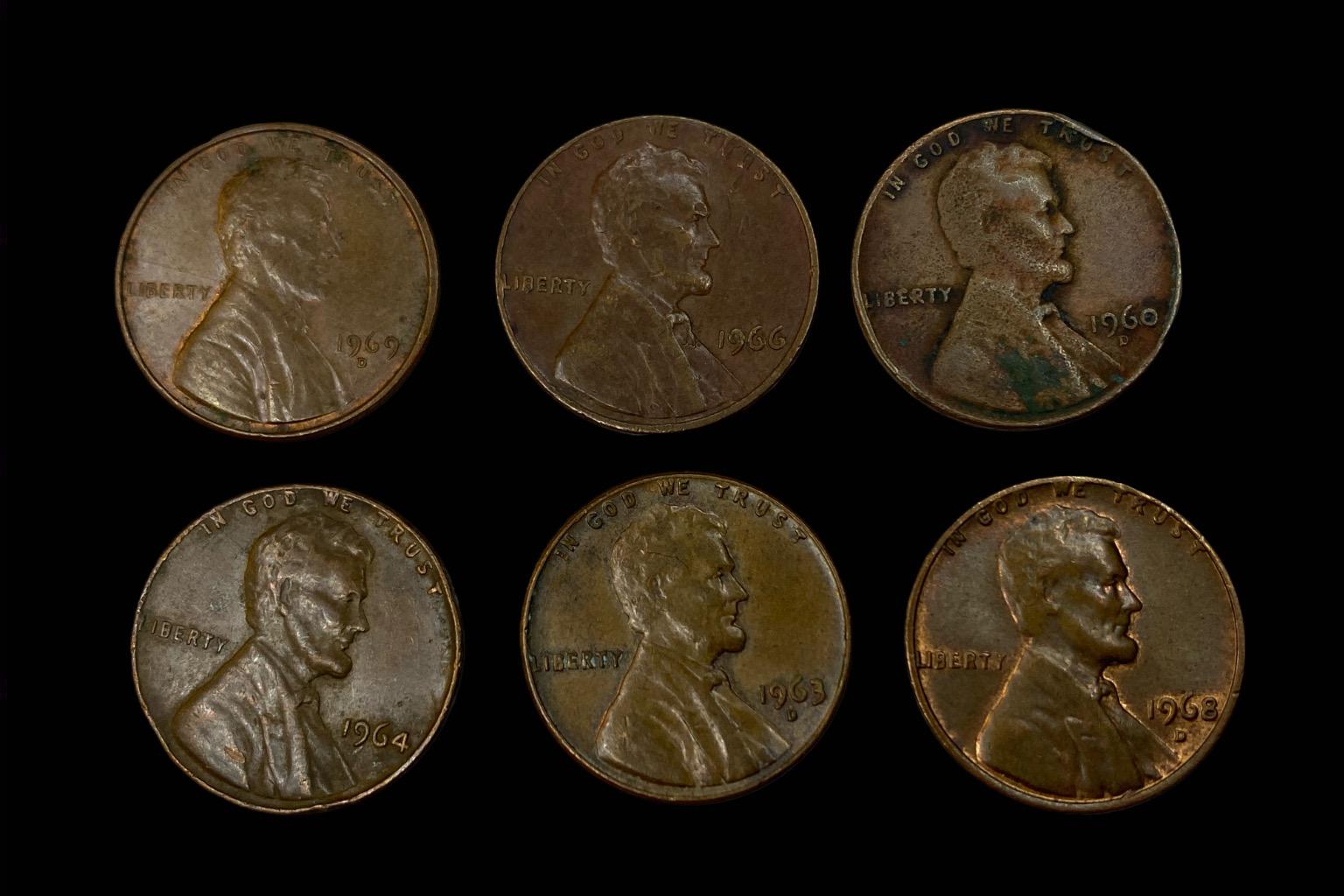 1 cent Lincoln USA 1960-as évek lot KM 1382