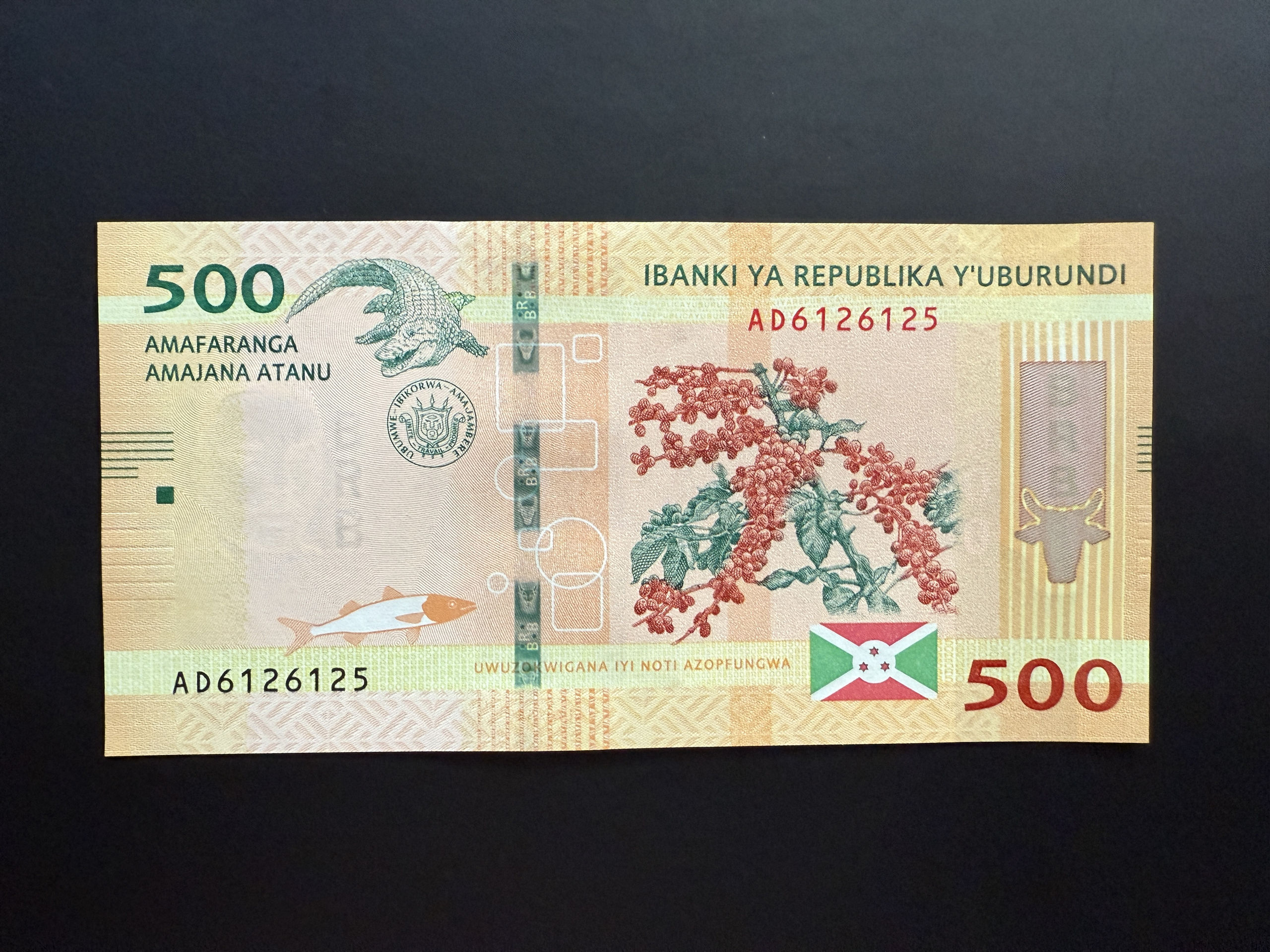 BURUNDI 500 Francs 4.7.2018 (2019) (P.50) UNC